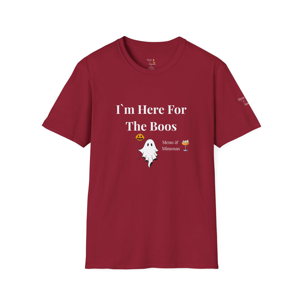 "I'm Here For The Boos" Tee from Meno & Mimosas - Halloween Collection