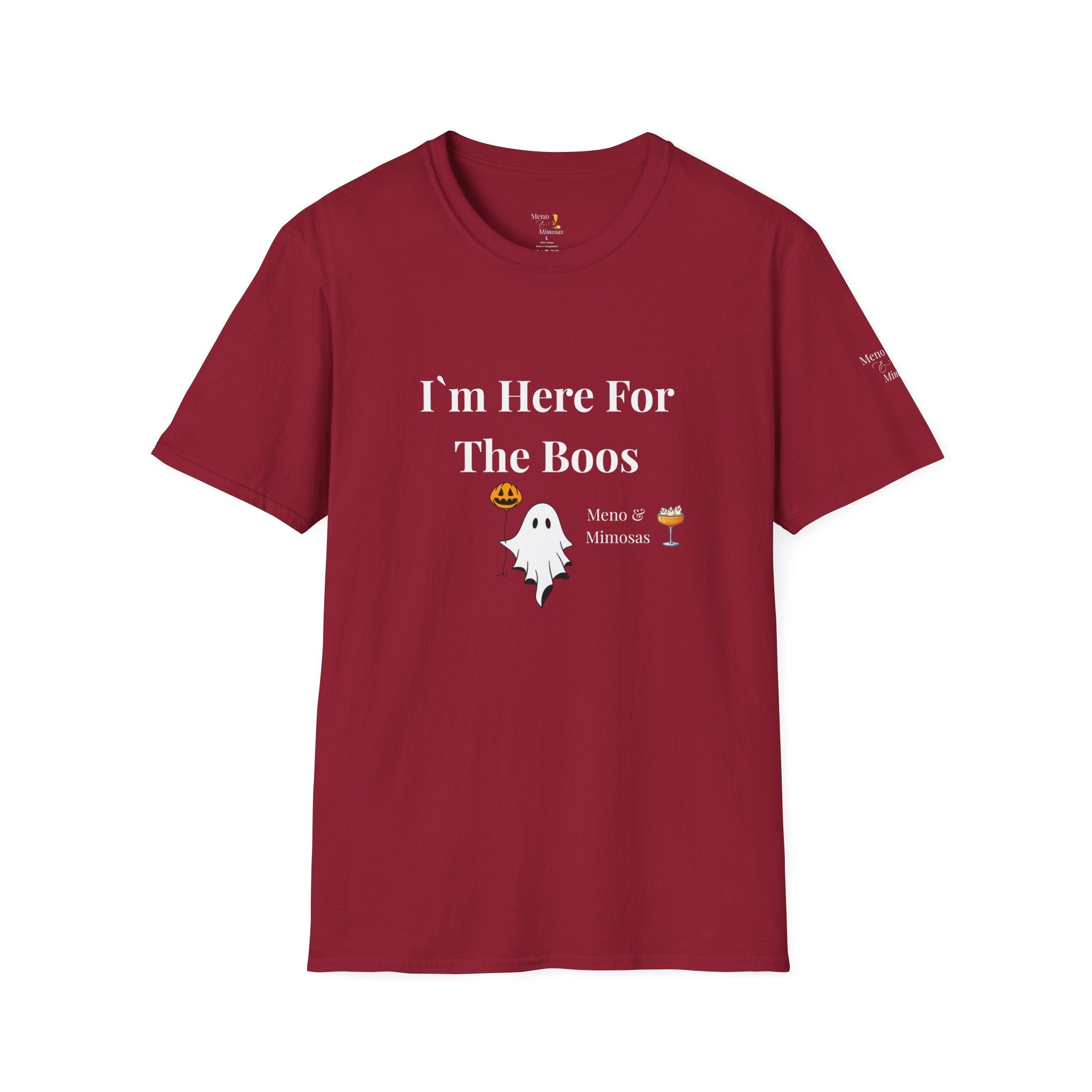 "I'm Here For The Boos" Tee from Meno & Mimosas - Halloween Collection