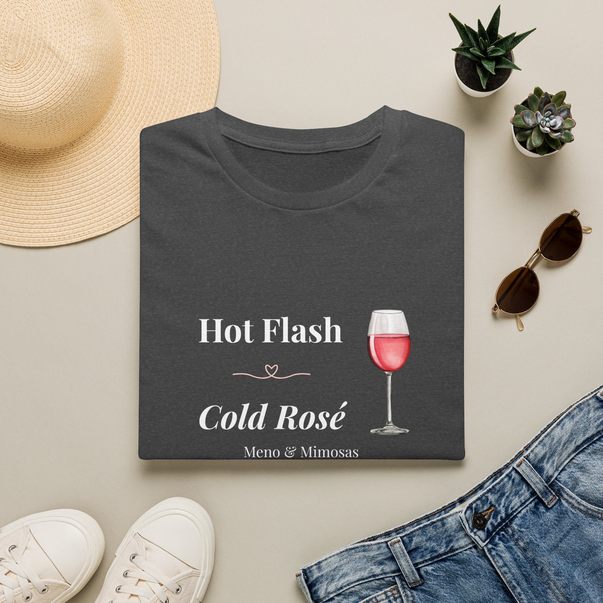 Hot Flash Cold Rosé T-Shirt - Meno & Mimosas