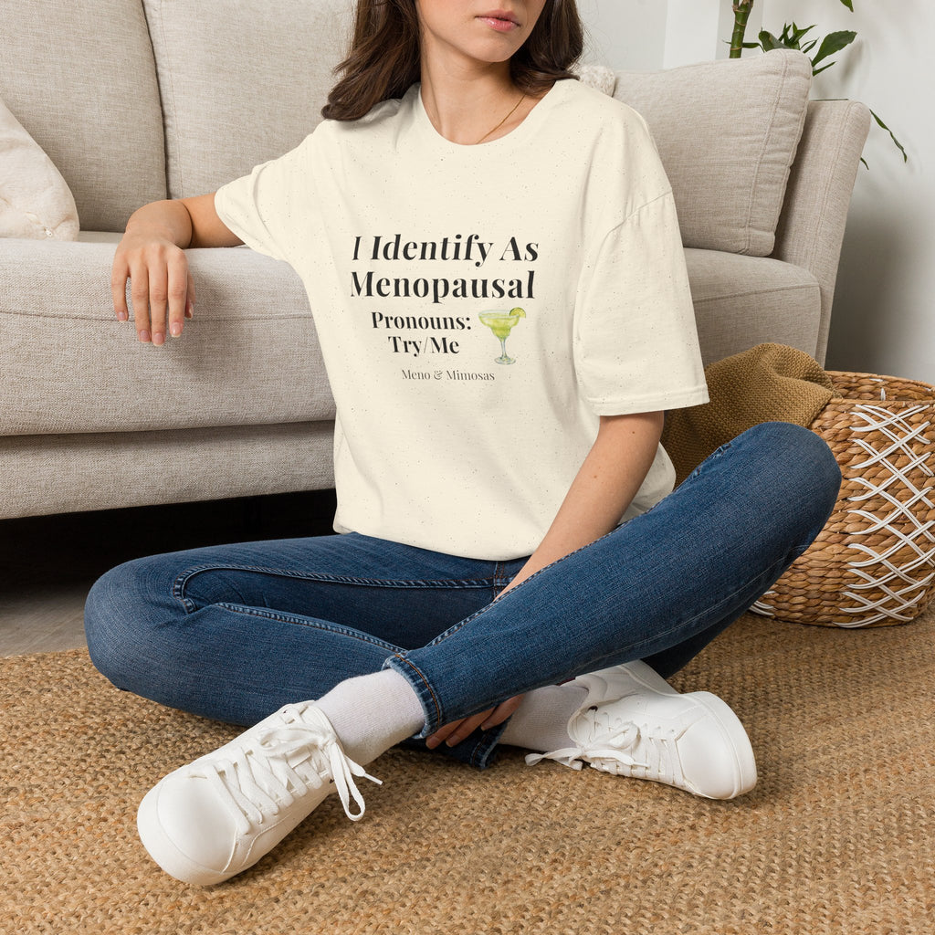 "I Identify As Menopausal" Tee by Meno & Mimosas