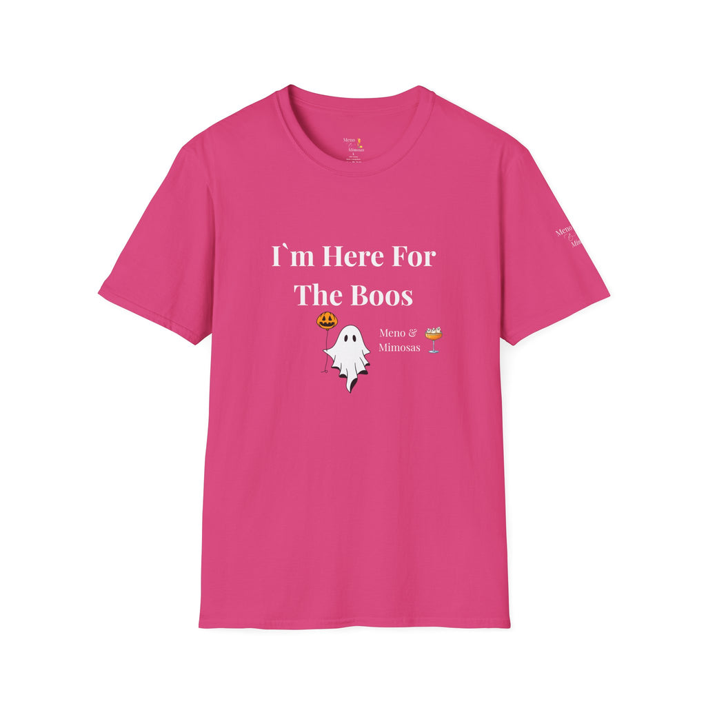 "I'm Here For The Boos" Tee from Meno & Mimosas - Halloween Collection