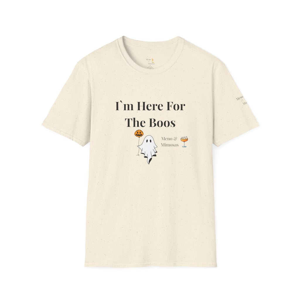 Here For The Boos - Halloween Tee from Meno & Mimosas
