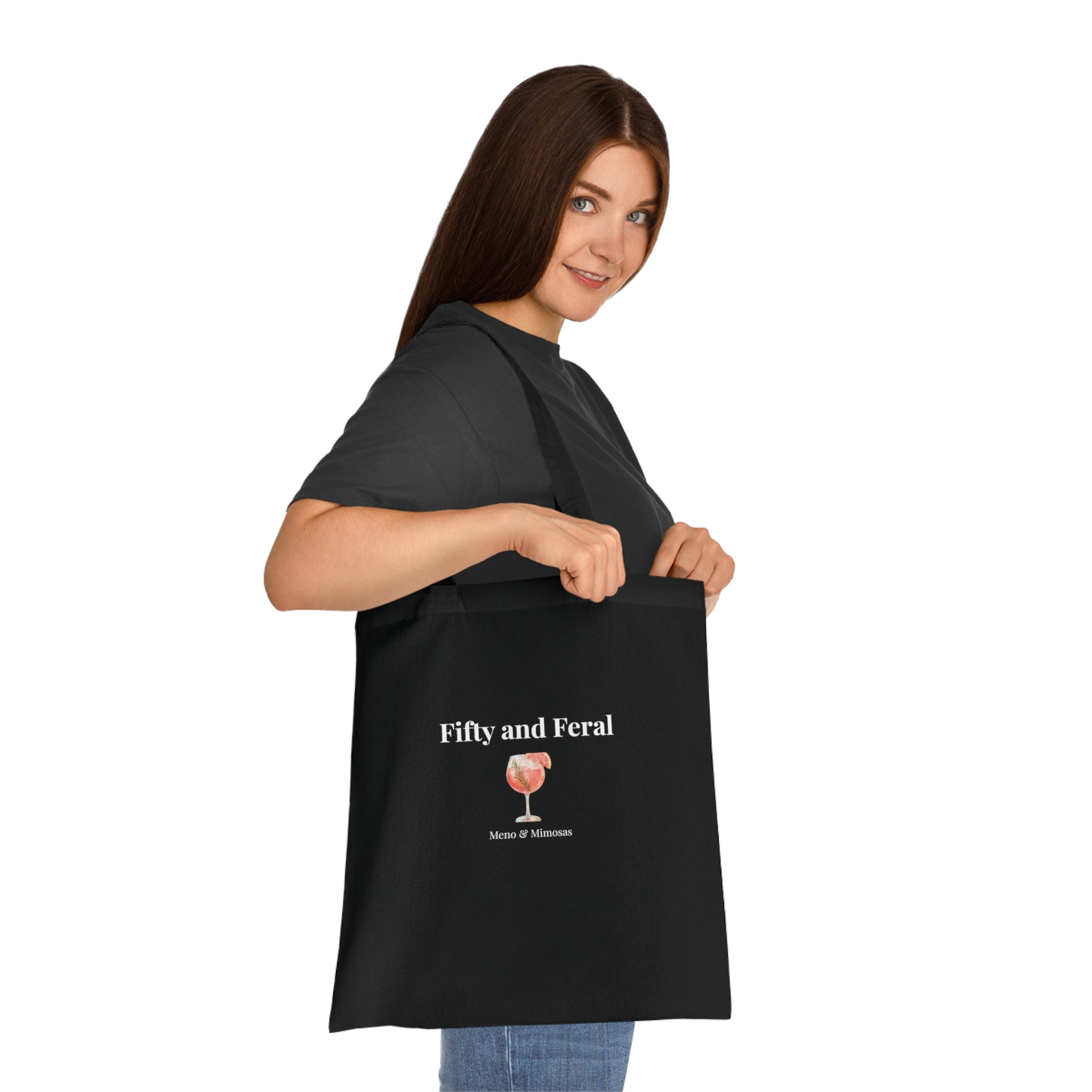 "Fifty and Feral" Tote from Meno & Mimosas