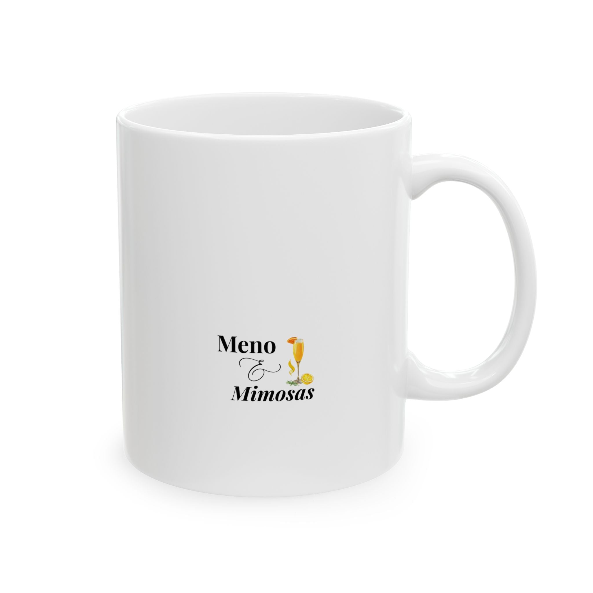 Hot Flash - Cold Rose, Wine Lover Ceramic Mug – Funny Wine Glass Illustration Coffee Cup (11oz & 15oz)