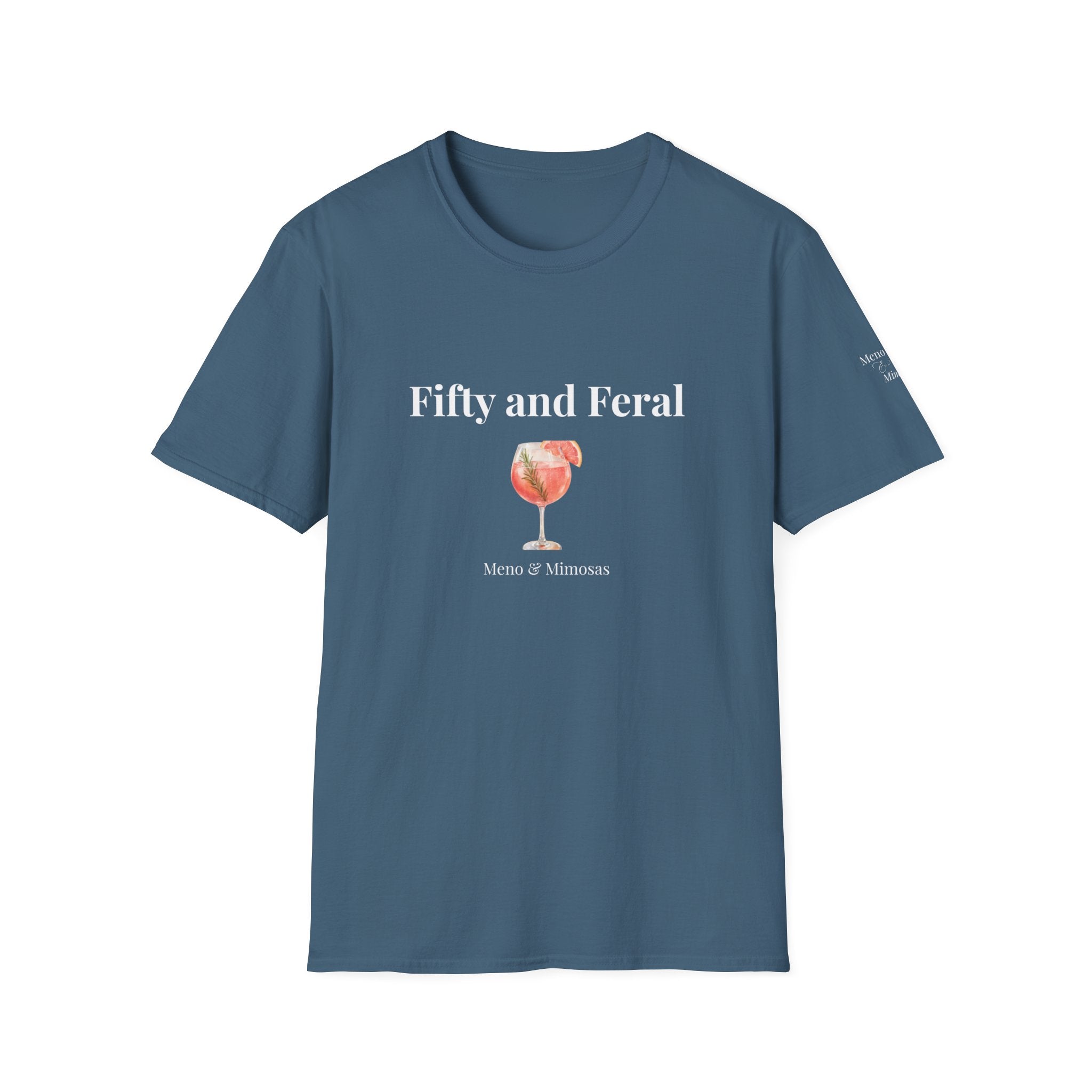 Funny 50th Birthday T-Shirt for Women | Fifty and Feral | Midlife Humour Gift | Bold Slogan Tee
