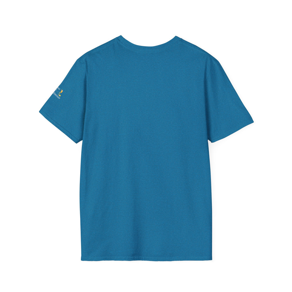 "Powered By Hot Flashes & Sarcasm" Funny Menopause T-Shirt by Meno & Mimosas