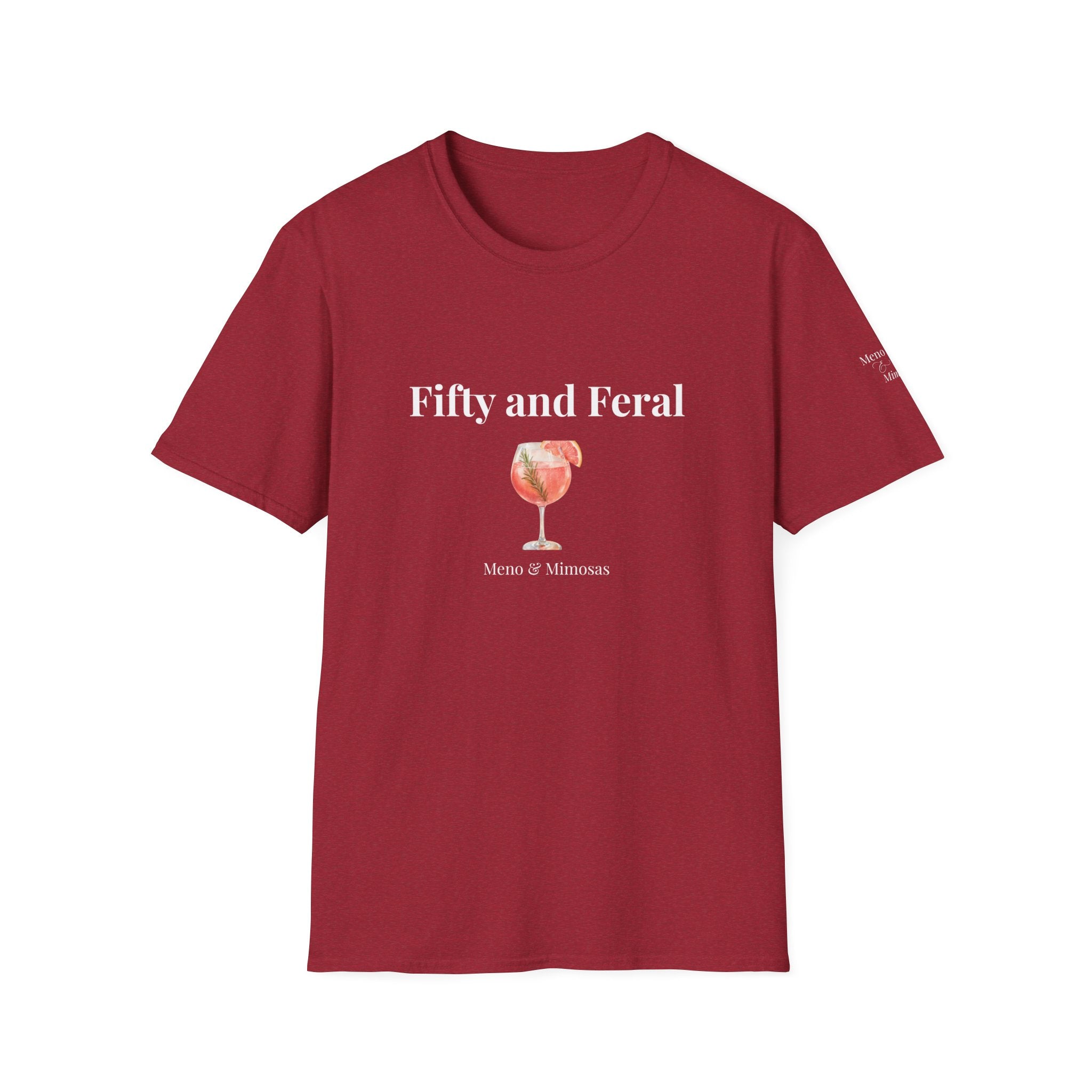 Funny 50th Birthday T-Shirt for Women | Fifty and Feral | Midlife Humour Gift | Bold Slogan Tee