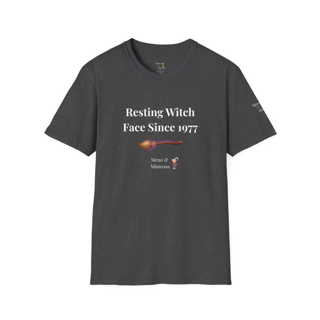 Funny Halloween T-Shirt for Women | Resting Witch Face Since 1977 | Midlife Humour Tee | Spooky Gift for Her