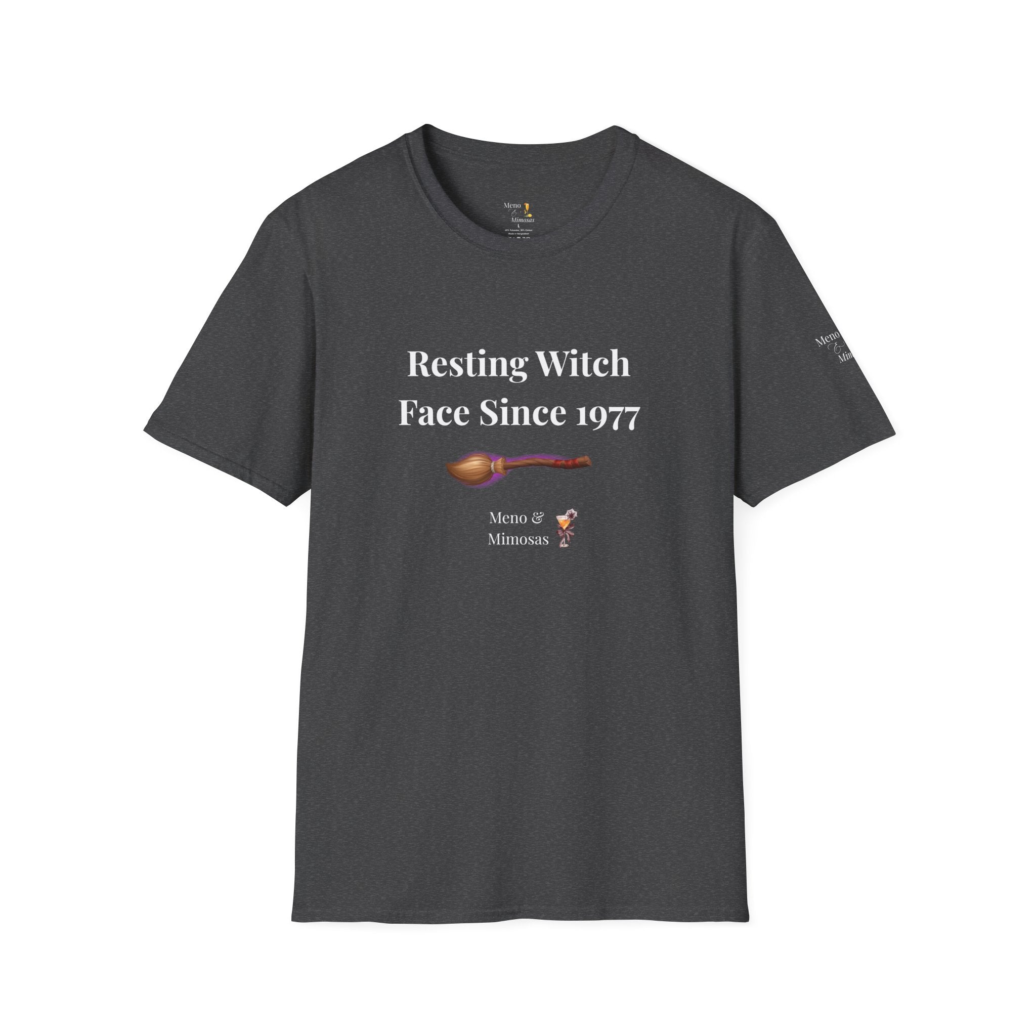 Funny Halloween T-Shirt for Women | Resting Witch Face Since 1977 | Midlife Humour Tee | Spooky Gift for Her