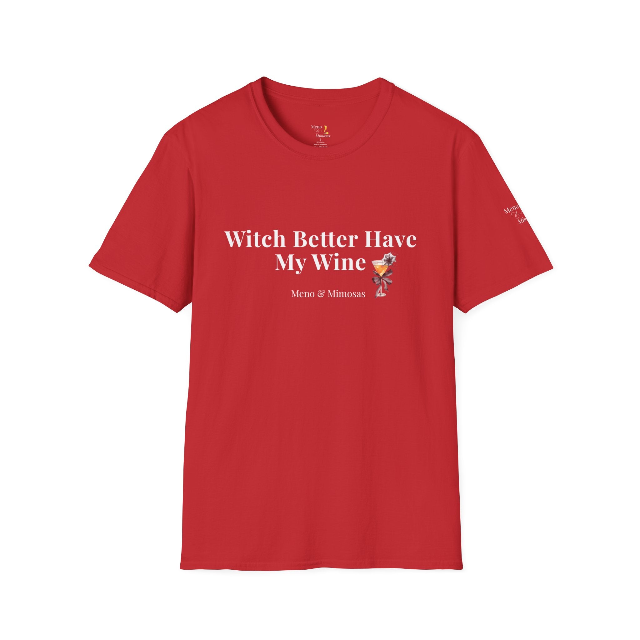 "Witch Better Have My Wine" Funny Halloween T-Shirt by Meno & Mimosas