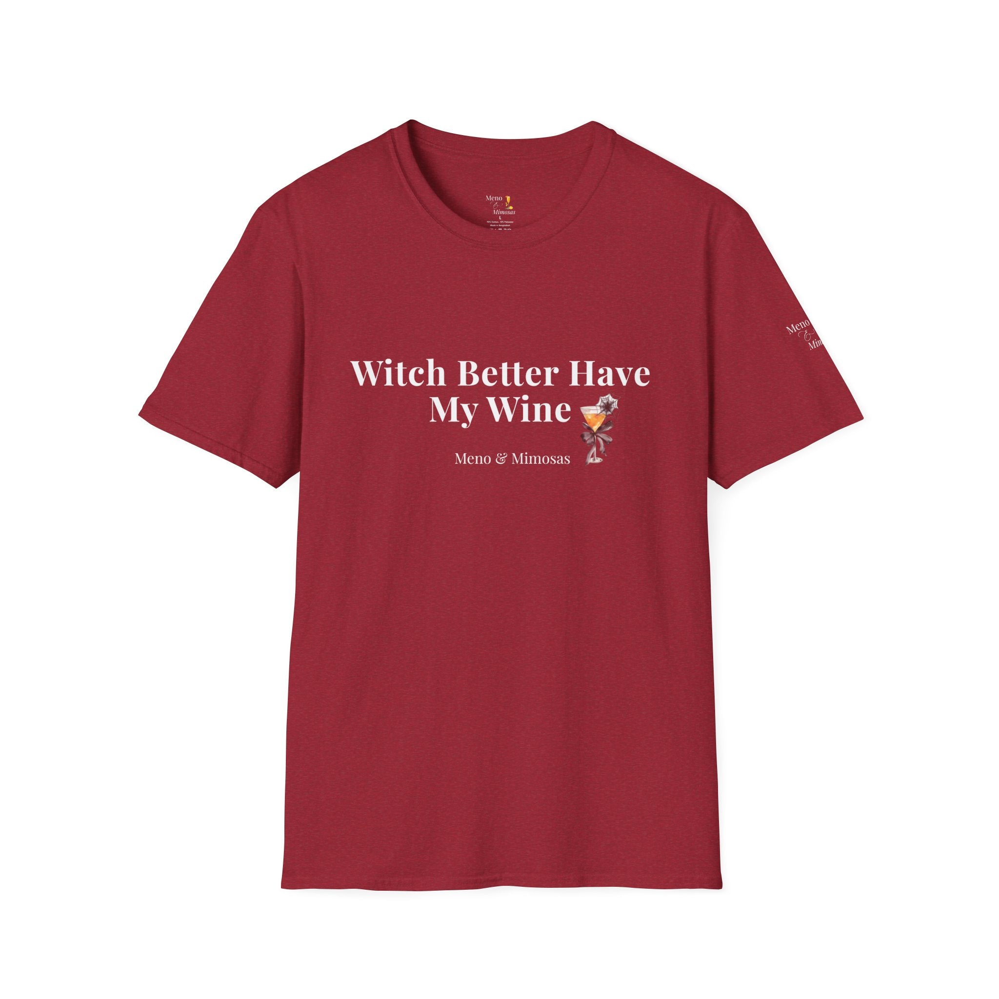 "Witch Better Have My Wine" Funny Halloween T-Shirt by Meno & Mimosas
