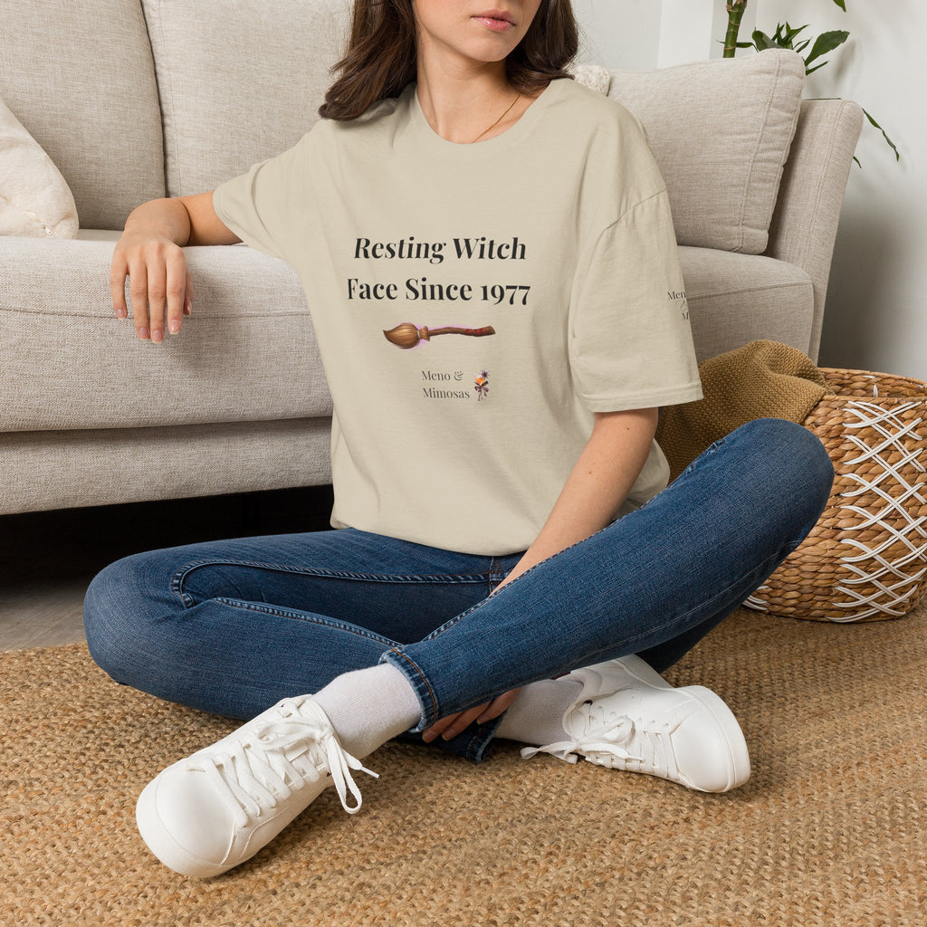 Resting Witch Face Since 1977 Tee by Meno & Mimosas