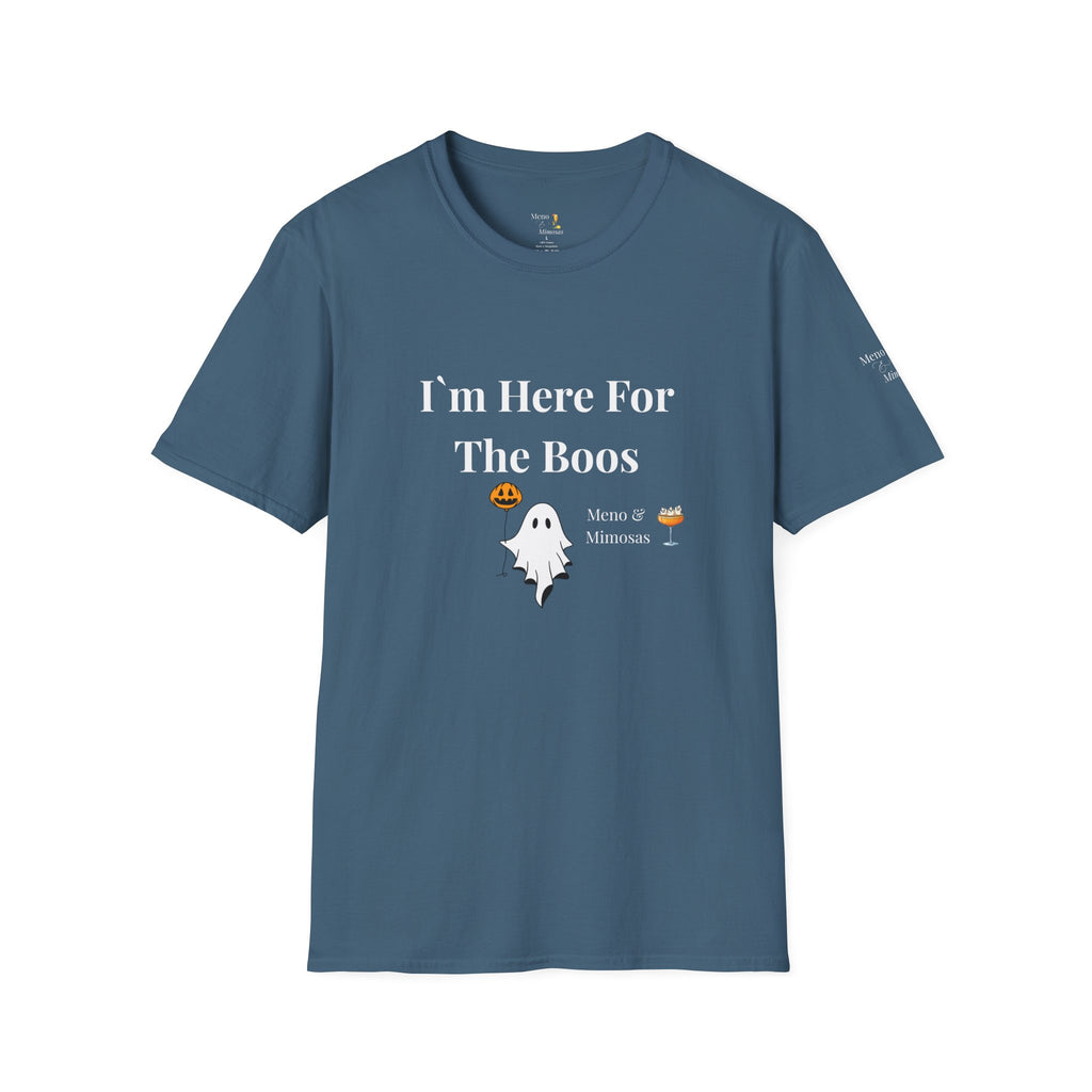 "I'm Here For The Boos" Tee from Meno & Mimosas - Halloween Collection