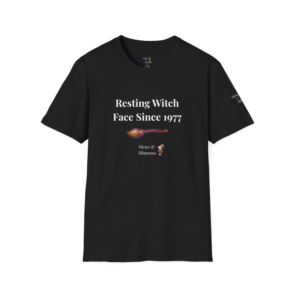 Funny Halloween T-Shirt for Women | Resting Witch Face Since 1977 | Midlife Humour Tee | Spooky Gift for Her