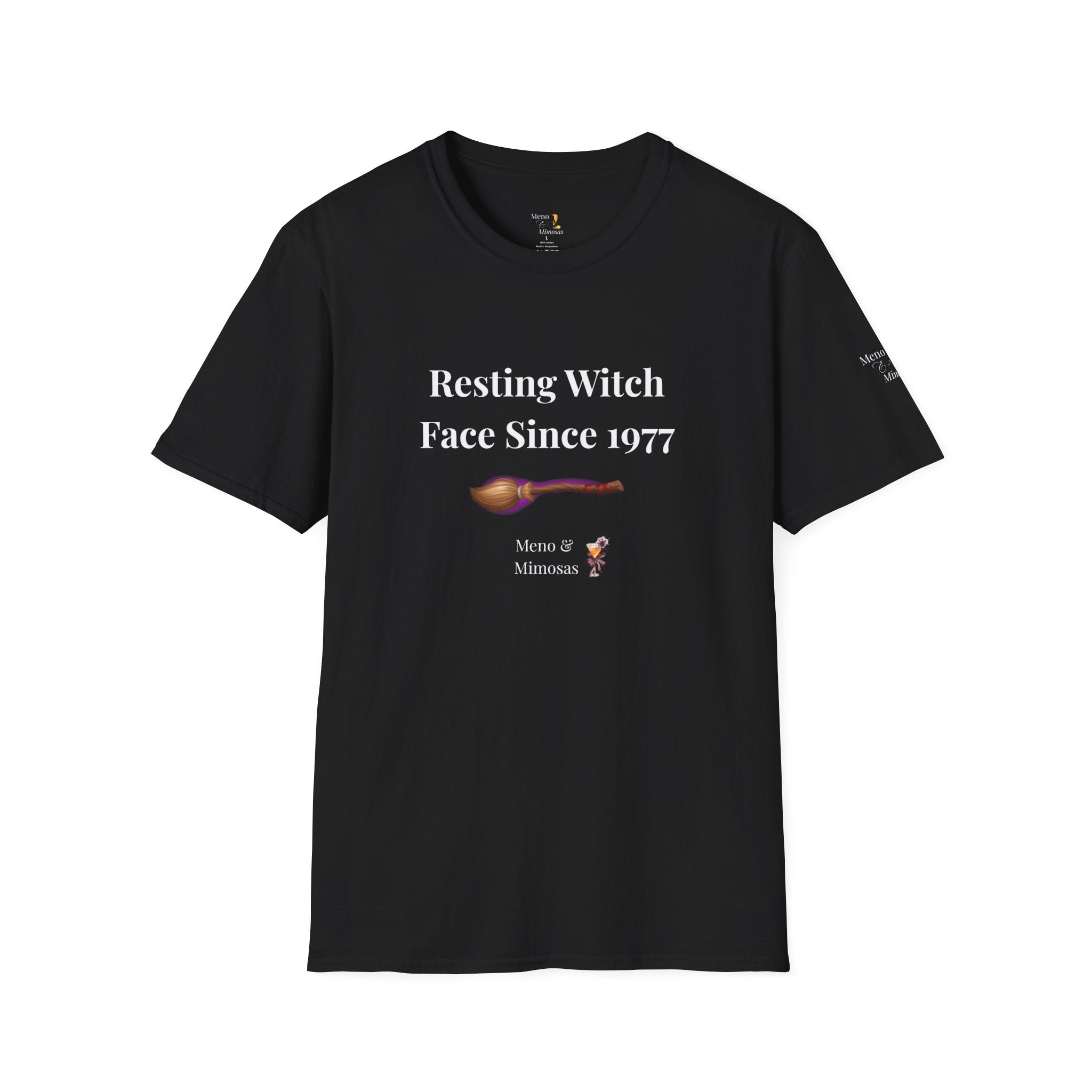 Funny Halloween T-Shirt for Women | Resting Witch Face Since 1977 | Midlife Humour Tee | Spooky Gift for Her