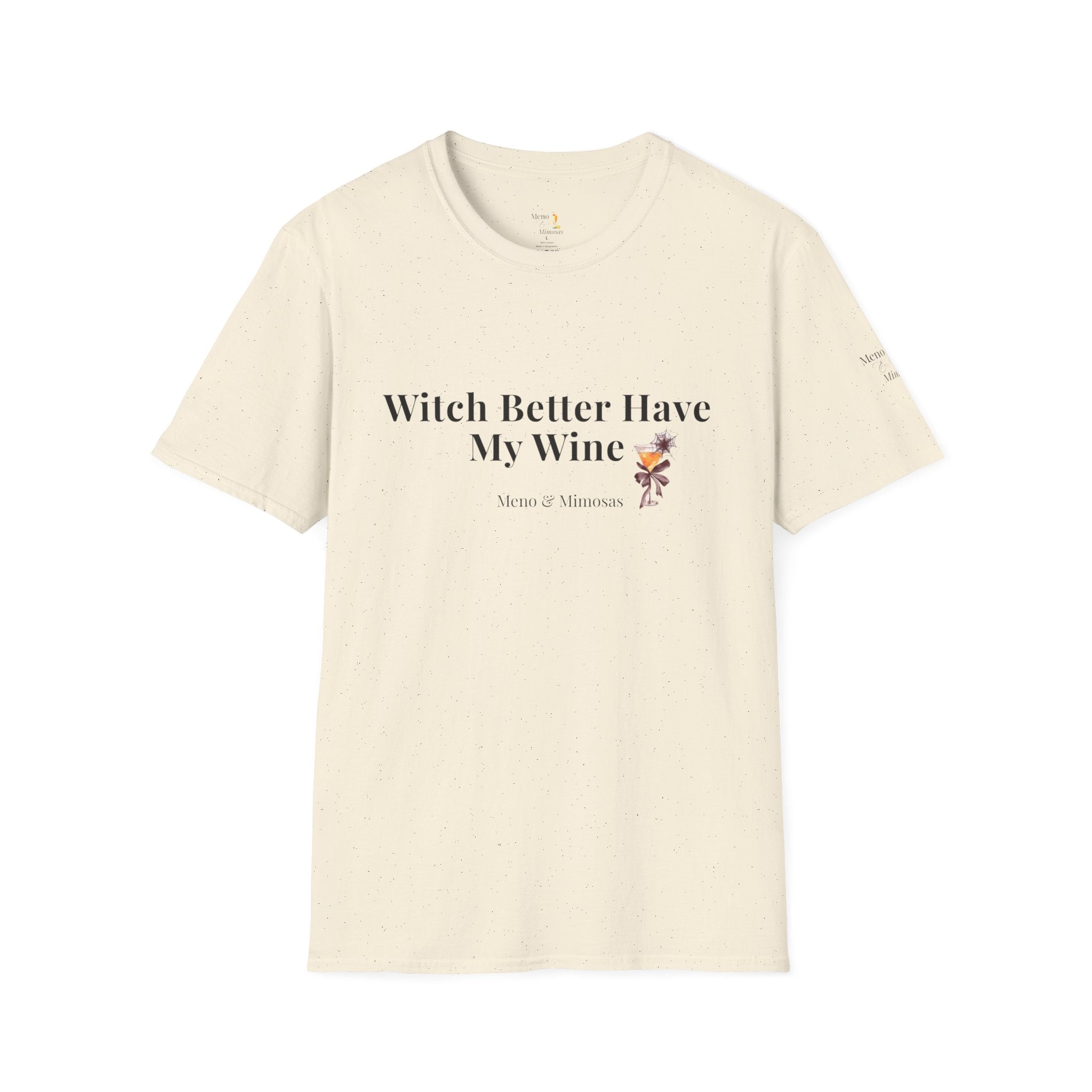 "Witch Better Have My Wine" Funny Halloween T-Shirt by Meno & Mimosas