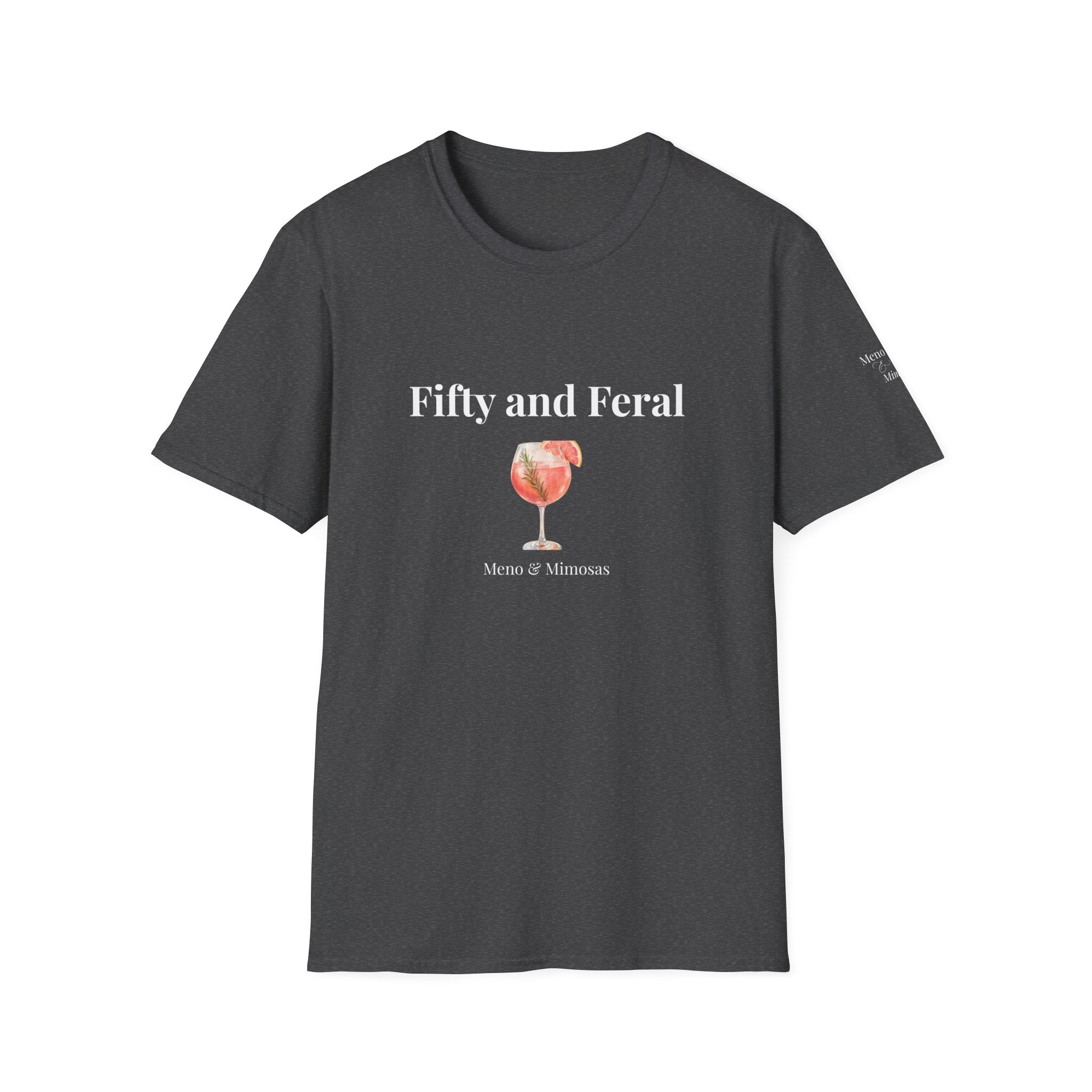 Funny 50th Birthday T-Shirt for Women | Fifty and Feral | Midlife Humour Gift | Bold Slogan Tee