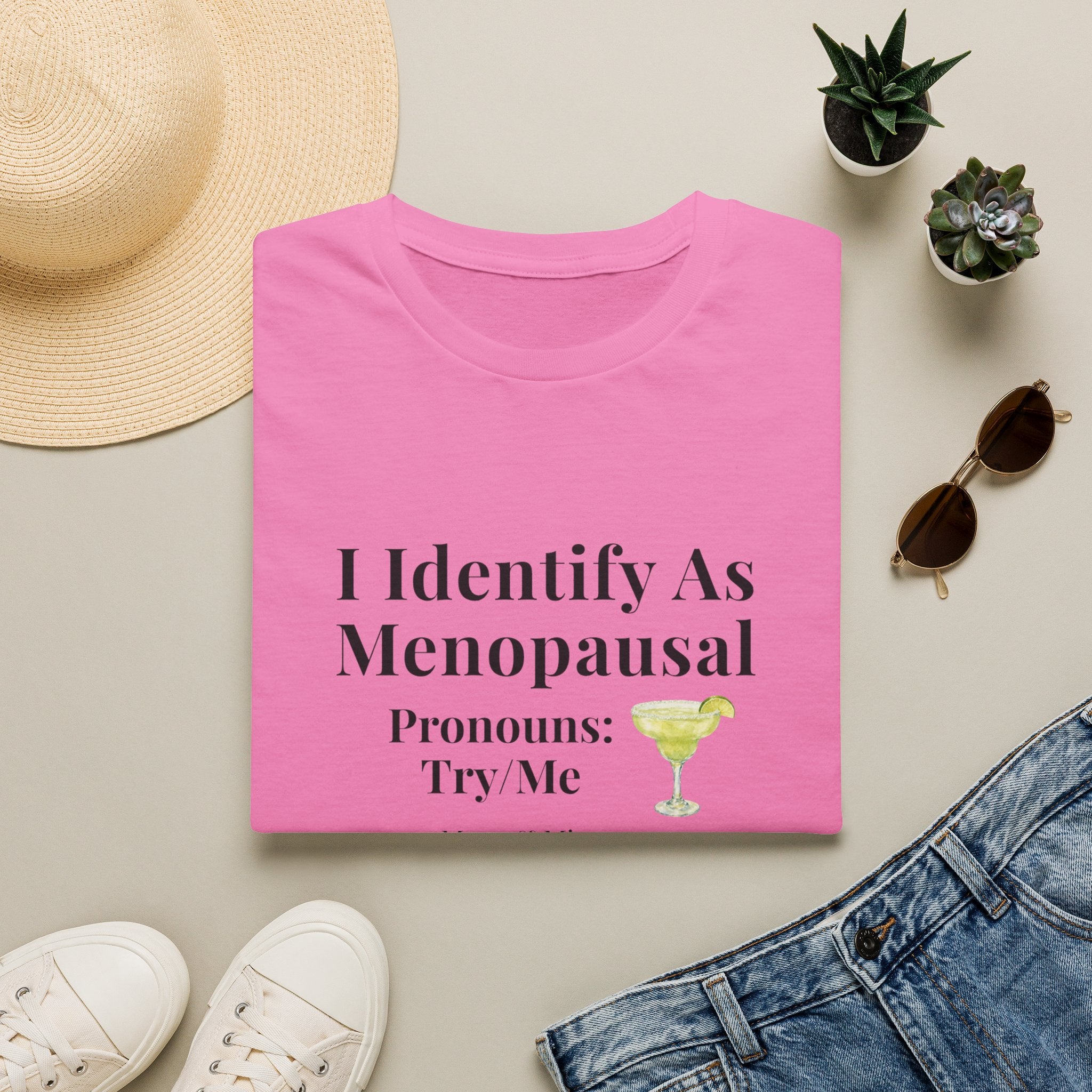 "I Identify As Menopausal" Tee by Meno & Mimosas
