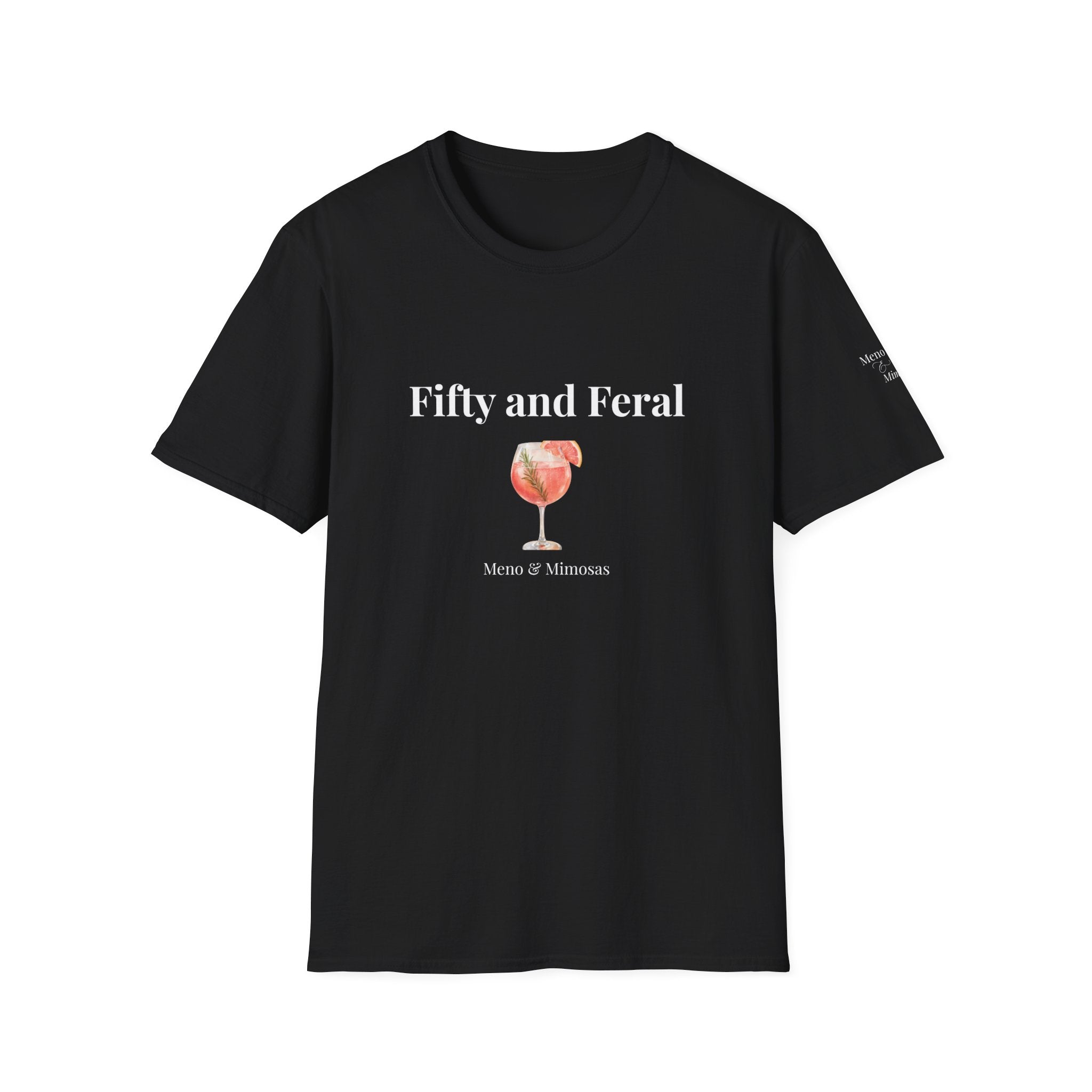 Funny 50th Birthday T-Shirt for Women | Fifty and Feral | Midlife Humour Gift | Bold Slogan Tee