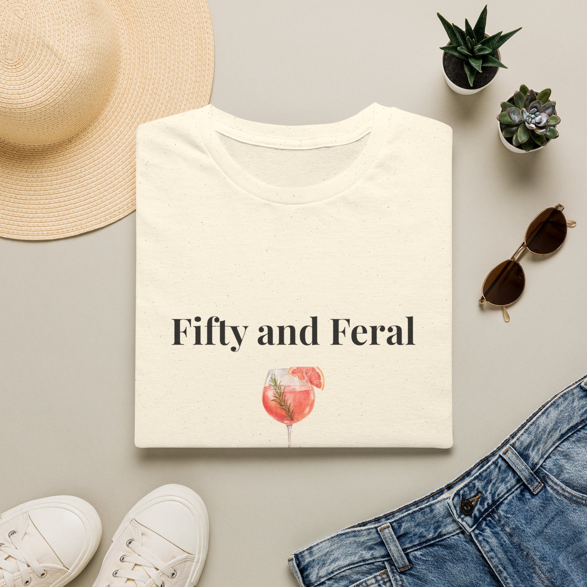 Fifty and Feral Tee by Meno & Mimosas