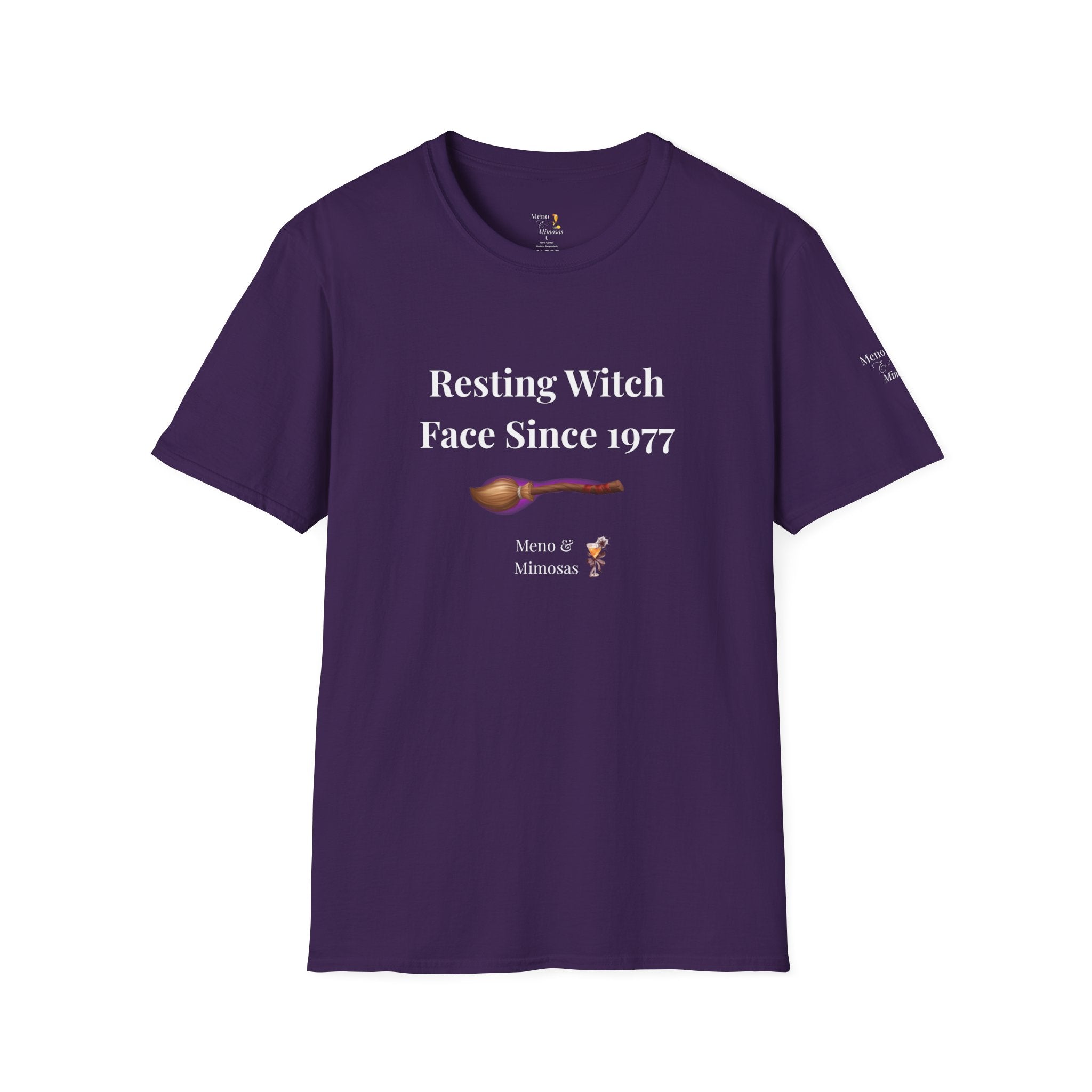 Funny Halloween T-Shirt for Women | Resting Witch Face Since 1977 | Midlife Humour Tee | Spooky Gift for Her