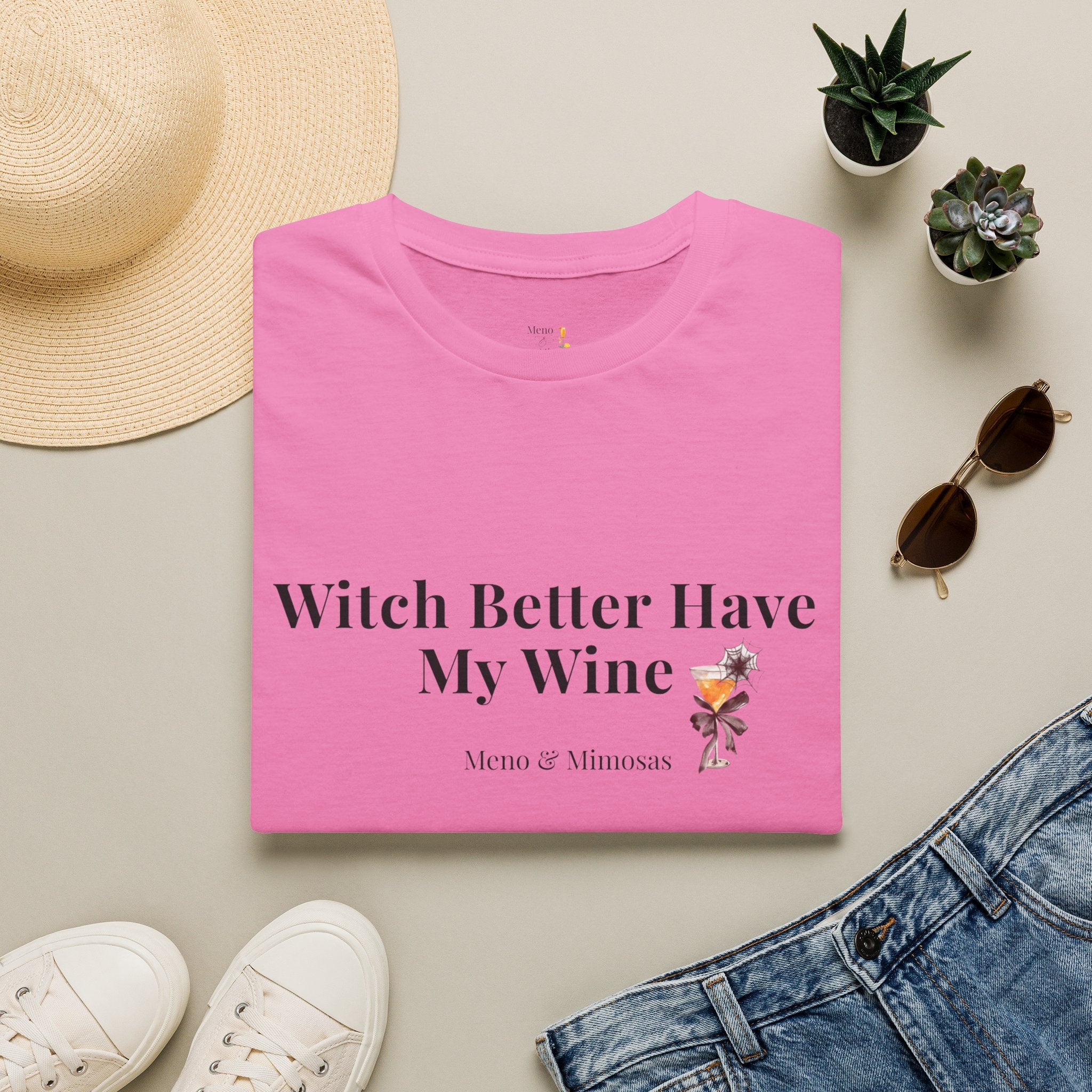 "Witch Better Have My Wine" Funny Halloween T-Shirt by Meno & Mimosas