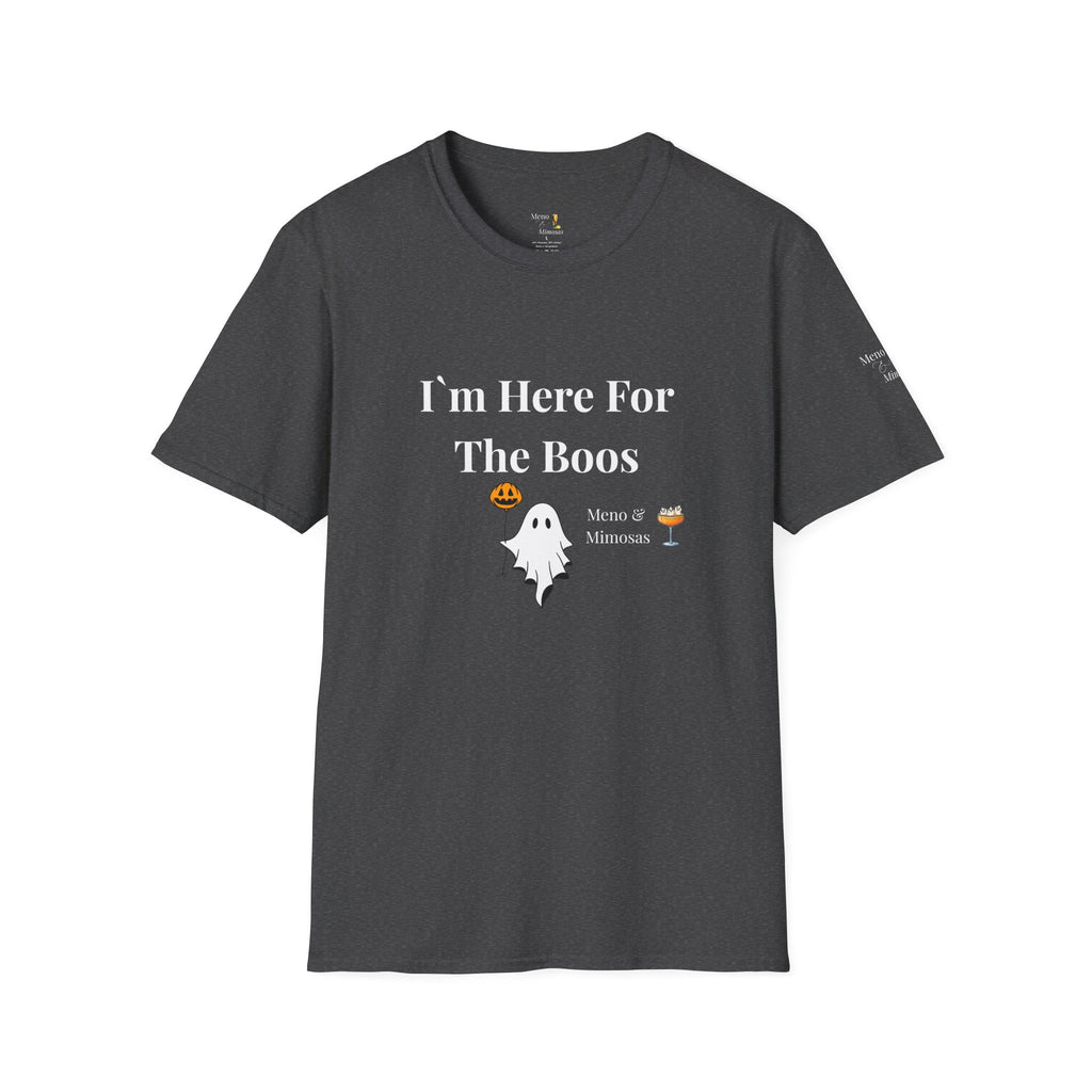 "I'm Here For The Boos" Tee from Meno & Mimosas - Halloween Collection