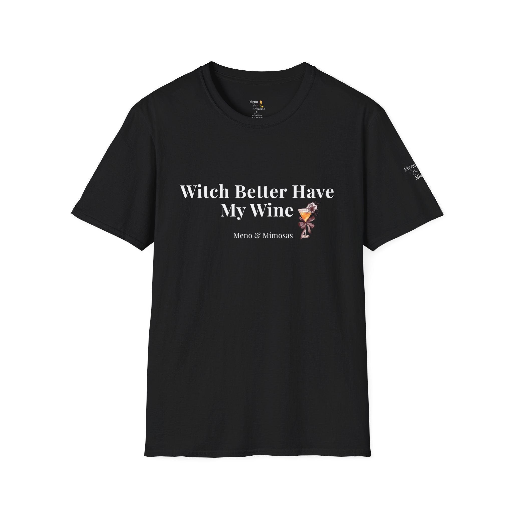 "Witch Better Have My Wine" Funny Halloween T-Shirt by Meno & Mimosas