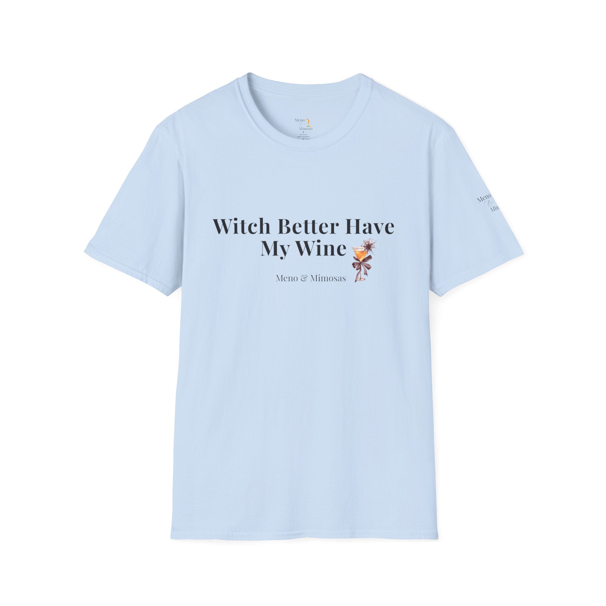 "Witch Better Have My Wine" Funny Halloween T-Shirt by Meno & Mimosas