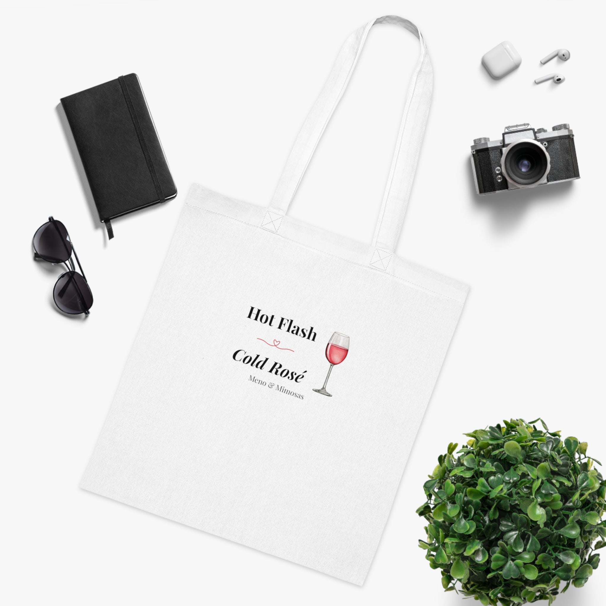 Hot Flash Cold Rosé Cotton Tote