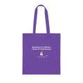 Tote Bag — "Running on Caffeine, Chaos & Chardonnay" Funny Mom Wine Tote