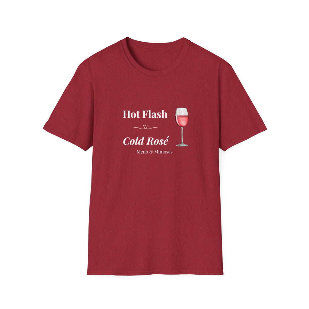 Hot Flash Cold Rosé T-Shirt - Meno & Mimosas