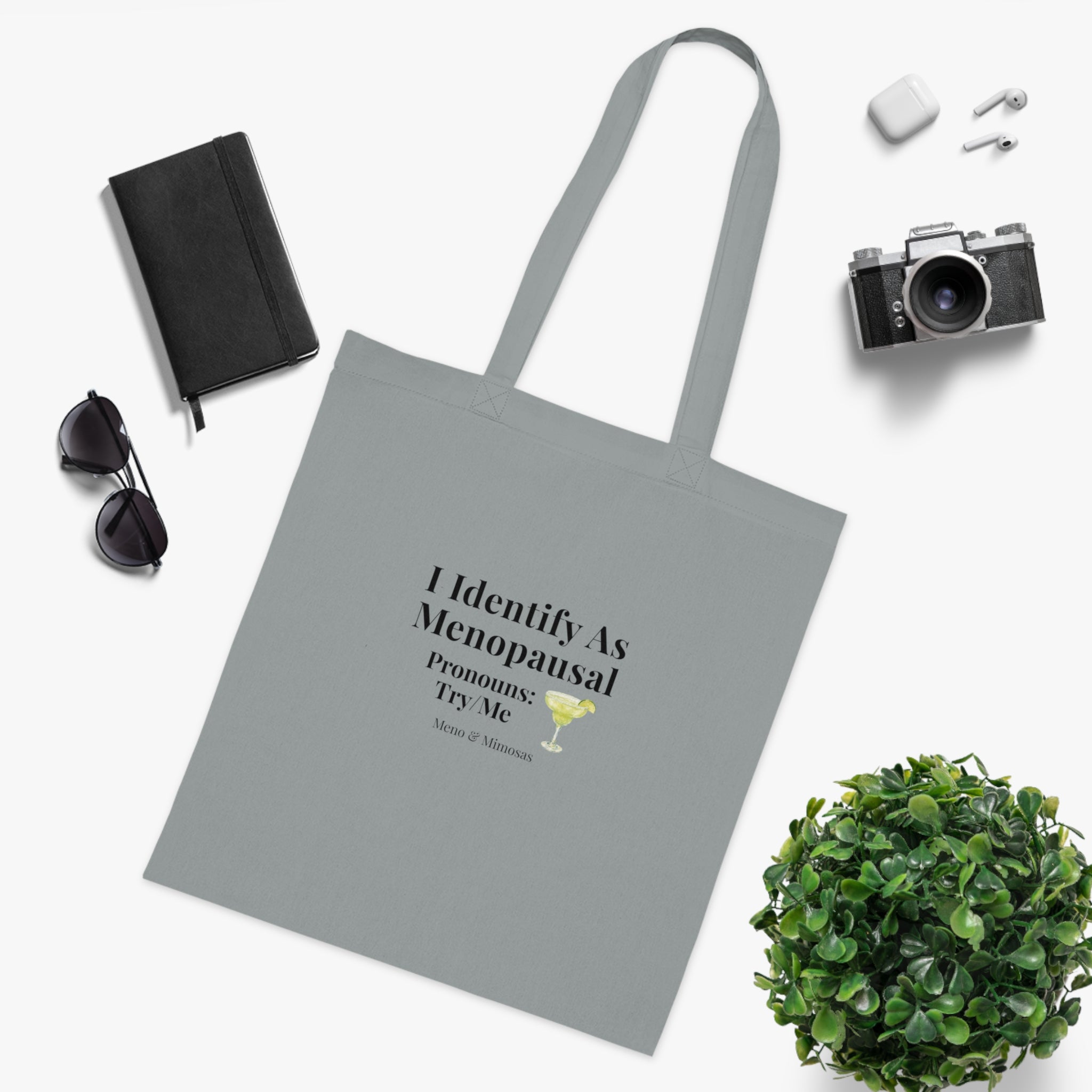 "I Identify As Menopausal" Tote by Meno & Mimosas