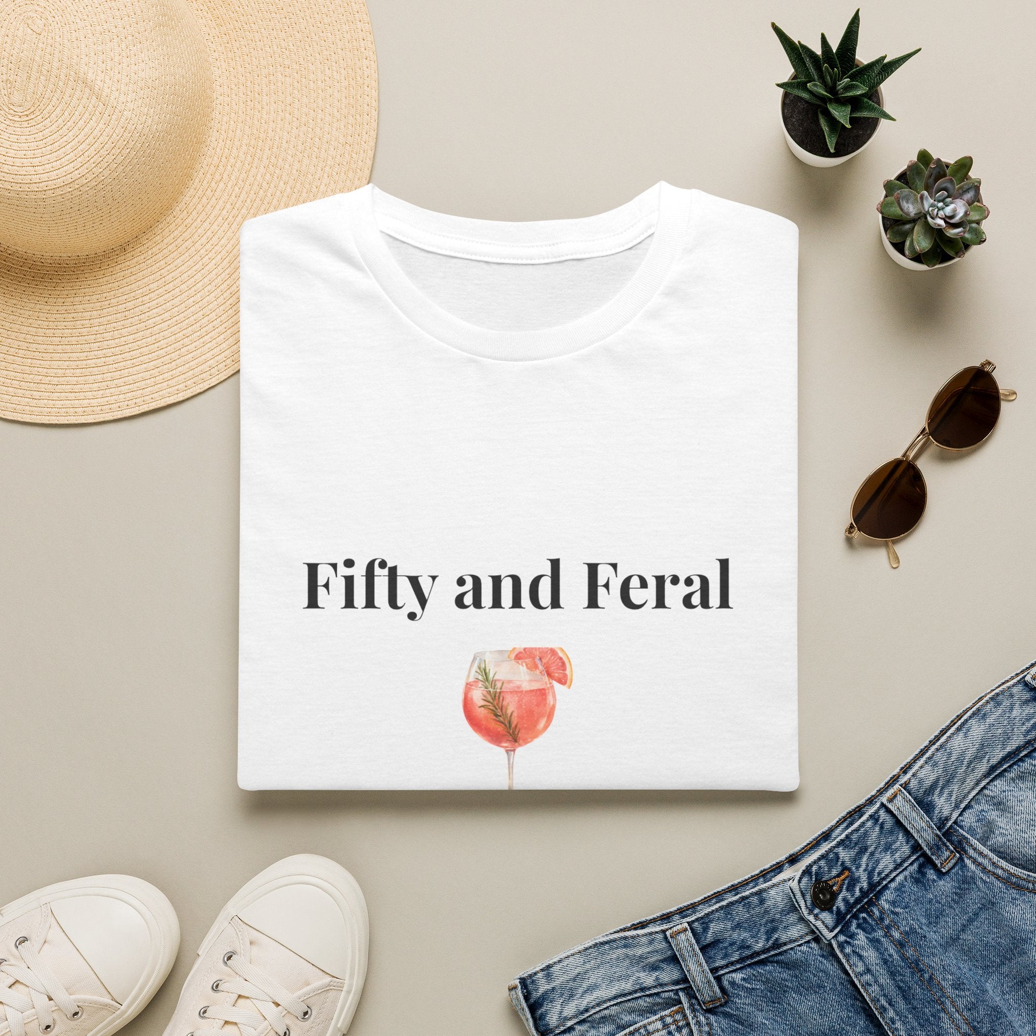 Fifty and Feral Tee by Meno & Mimosas