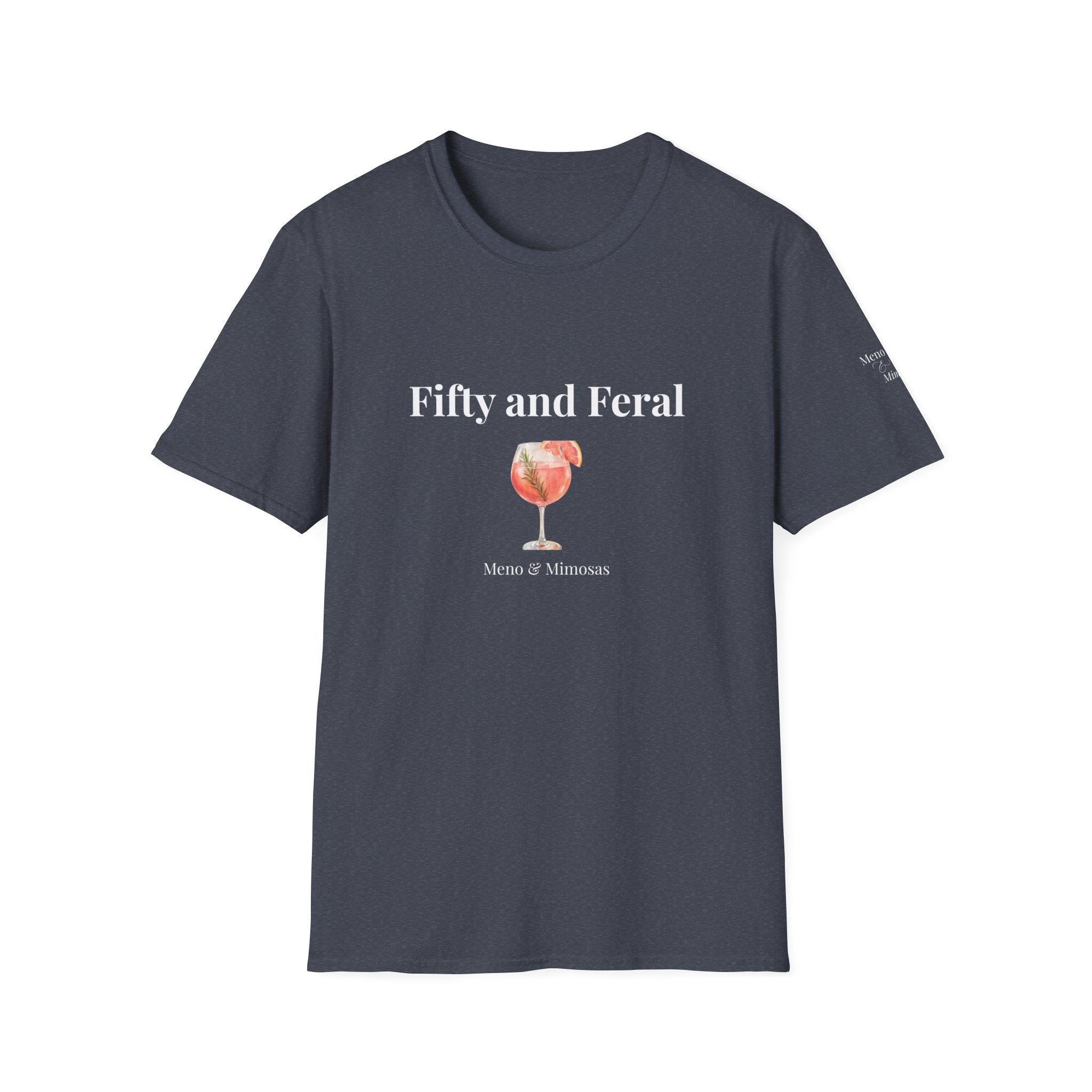 Funny 50th Birthday T-Shirt for Women | Fifty and Feral | Midlife Humour Gift | Bold Slogan Tee