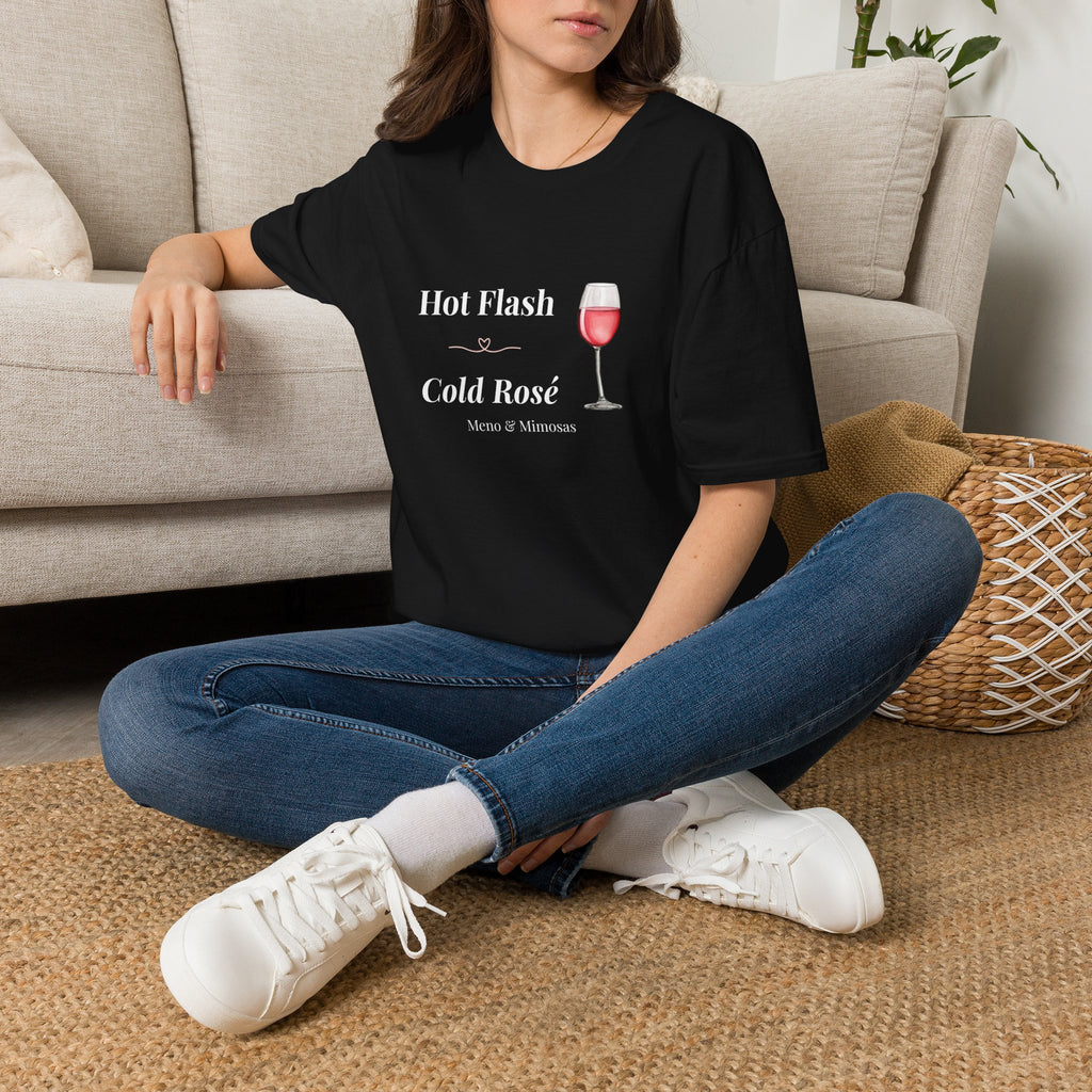 Hot Flash Cold Rosé T-Shirt - Meno & Mimosas