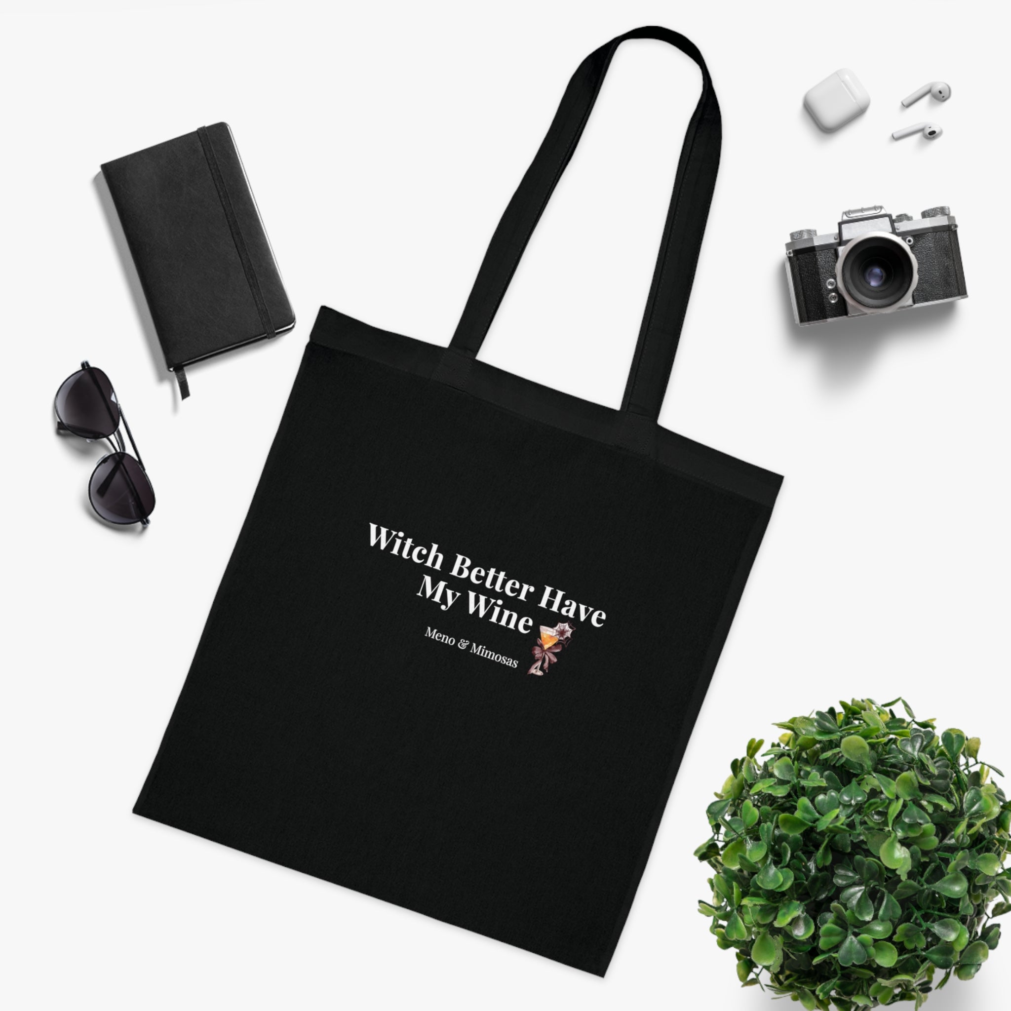 Witch Better Have My Wine Cotton Tote — Funny Halloween Witch Wine Bag