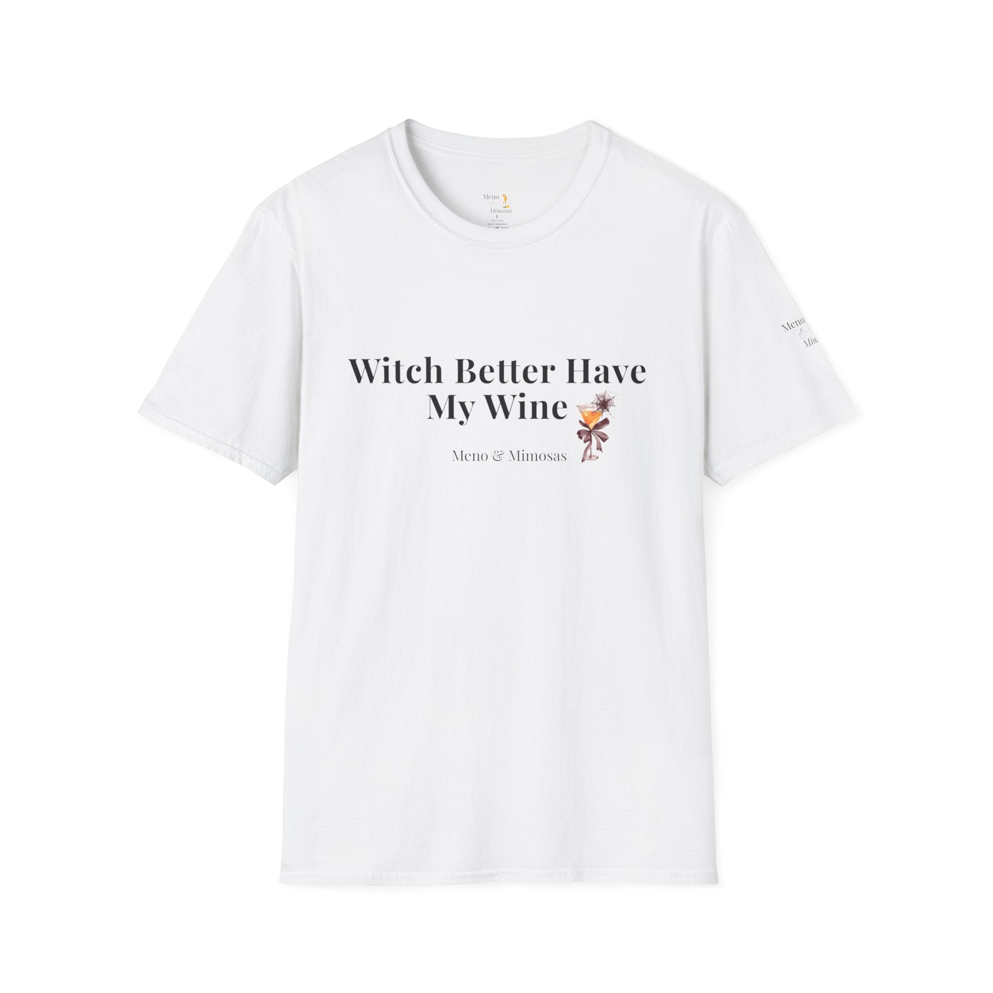 "Witch Better Have My Wine" Funny Halloween T-Shirt by Meno & Mimosas