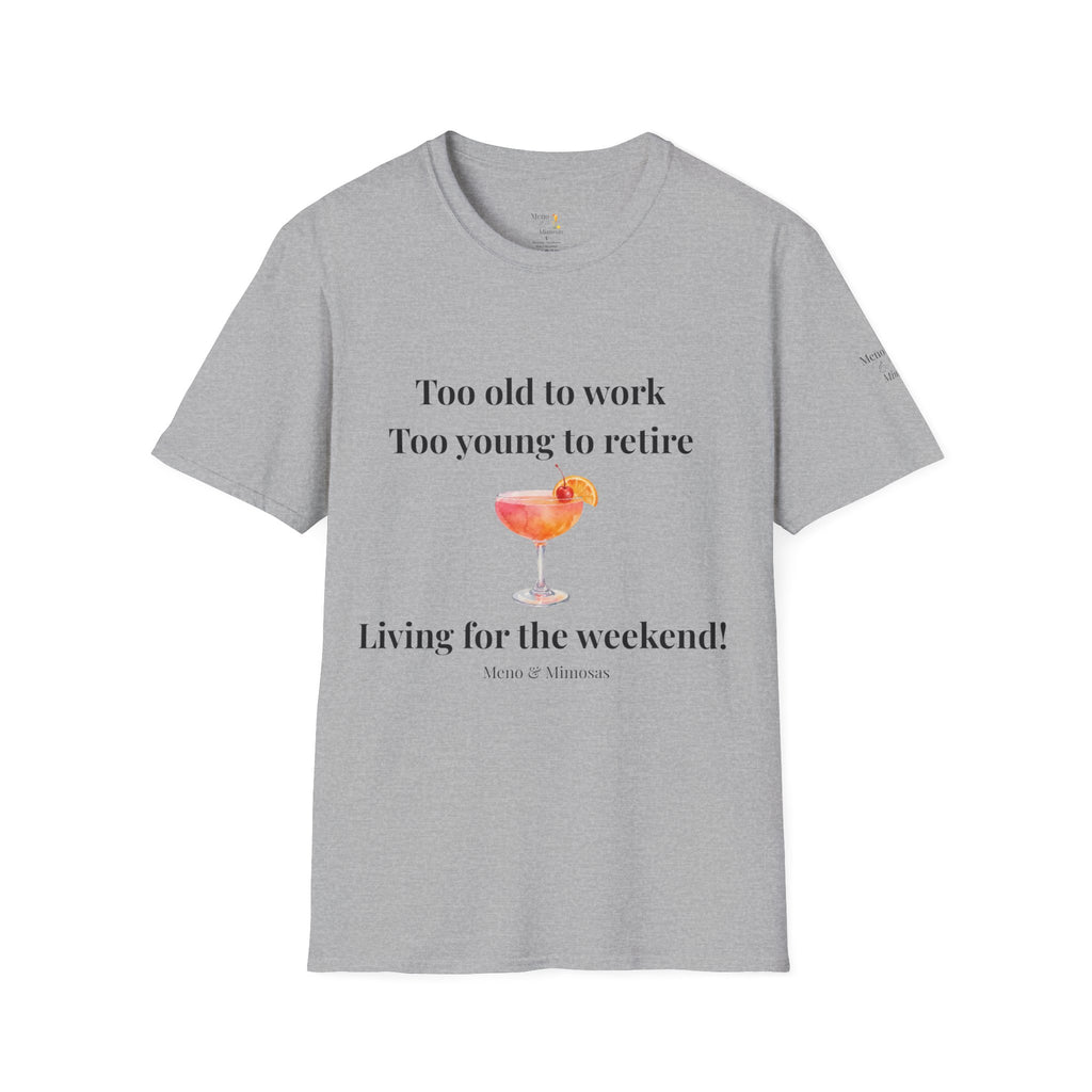 "Too old to work, Too young to retire" Tee