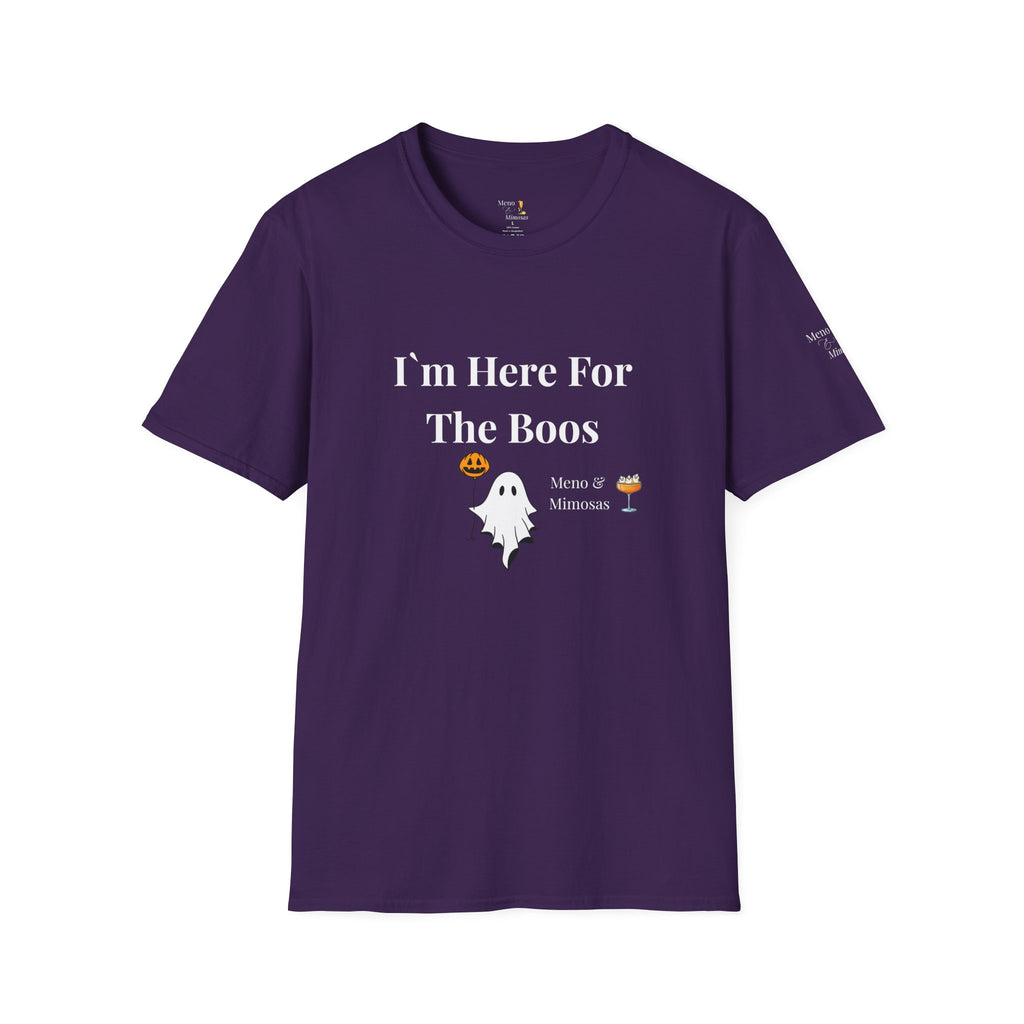 "I'm Here For The Boos" Tee from Meno & Mimosas - Halloween Collection