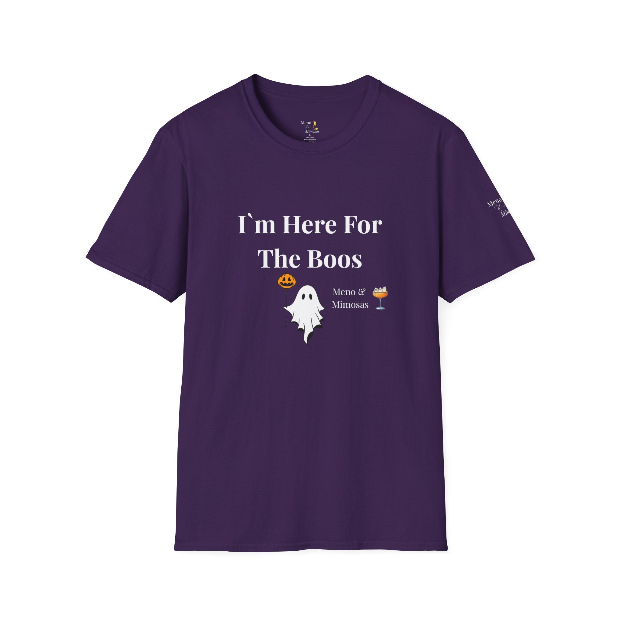 "I'm Here For The Boos" Tee from Meno & Mimosas - Halloween Collection