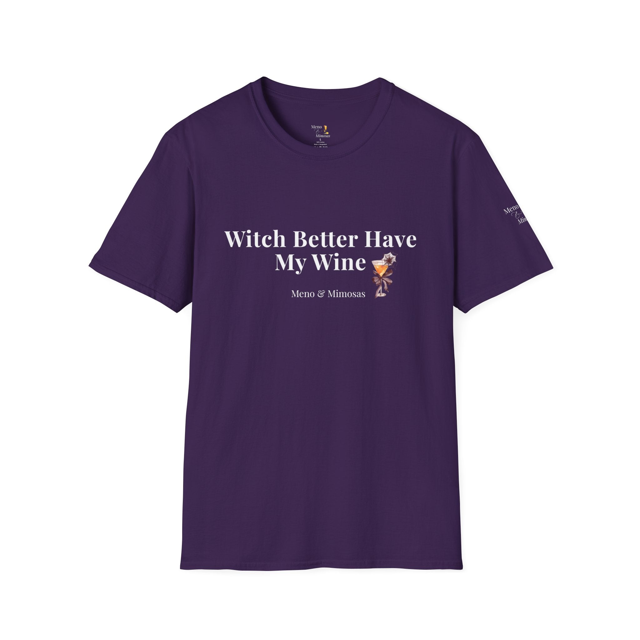 "Witch Better Have My Wine" Funny Halloween T-Shirt by Meno & Mimosas