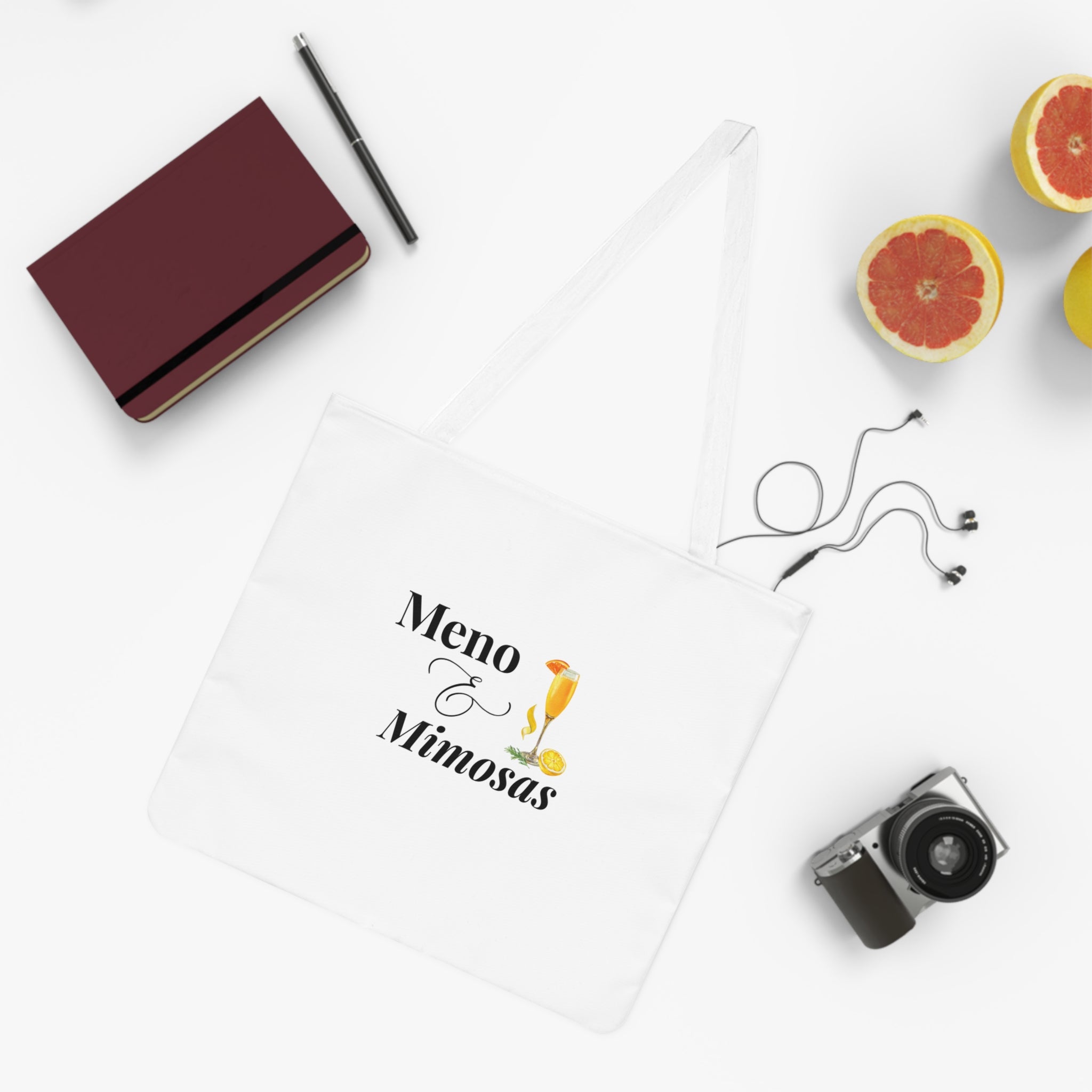 Meno & Mimosas Tote Bag - Funny Menopause Brunch Shopper
