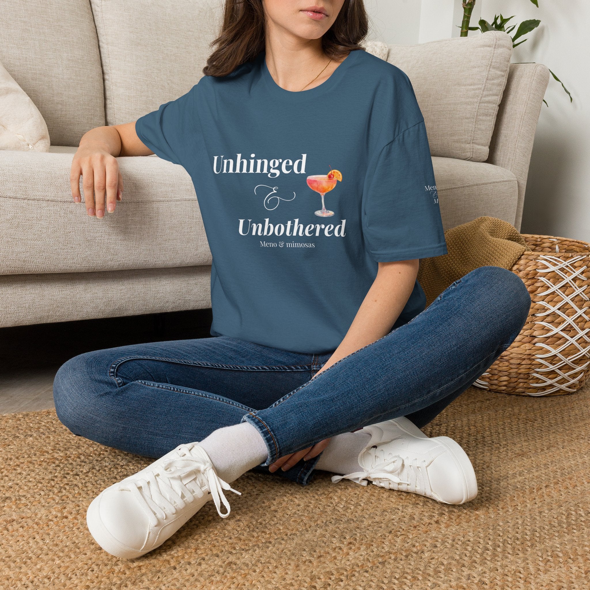 "Unhinged & Unbothered" Tee