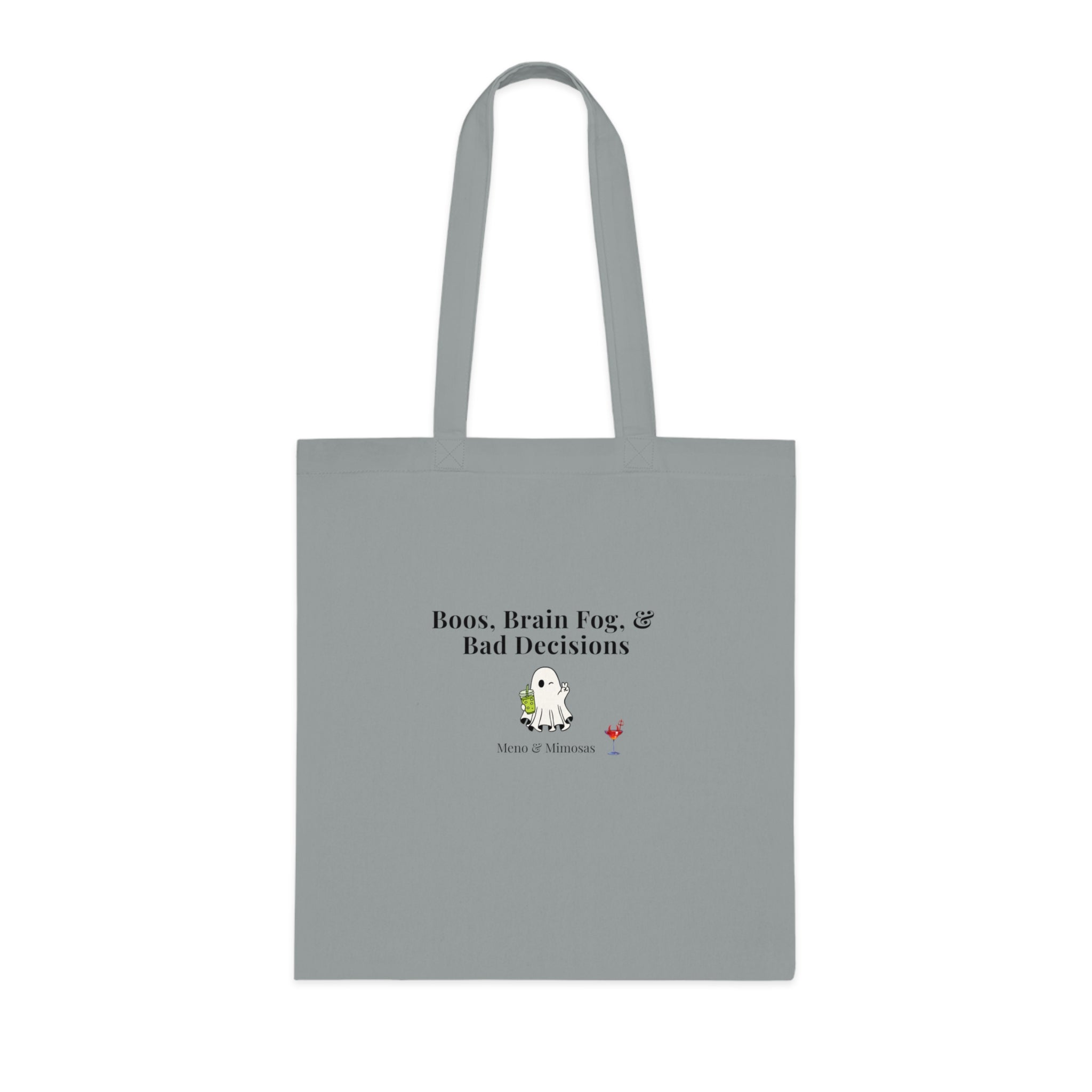 Tote Bag — "Boos, Brain Fog, & Bad Decisions" Cute Witchy Halloween Tote