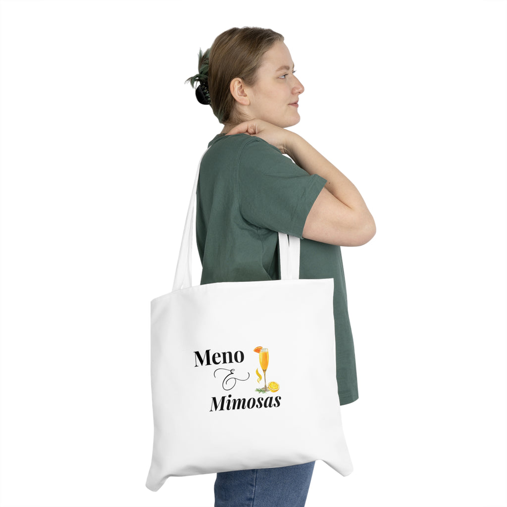 Meno & Mimosas Tote Bag - Funny Menopause Brunch Shopper